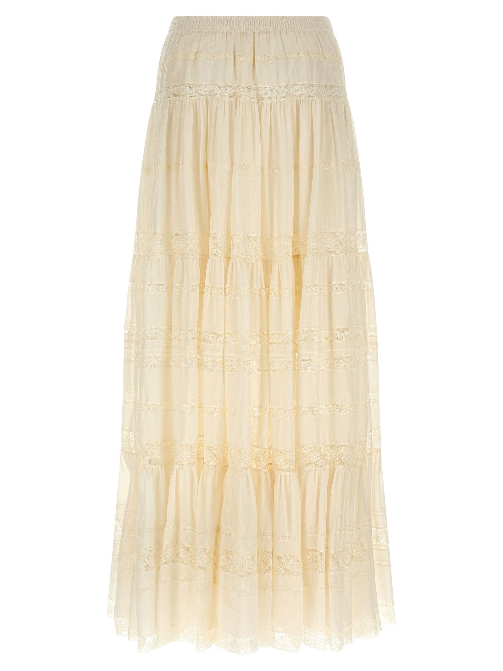 Ermanno Scervino Lace insert skirt Size 26" / US 2 / IT 38 - 2 Thumbnail