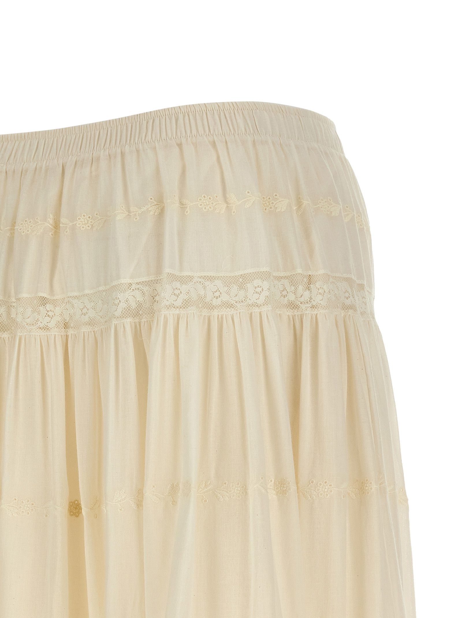 Ermanno Scervino Lace insert skirt Size 30" / US 8 / IT 44 - 4 Thumbnail