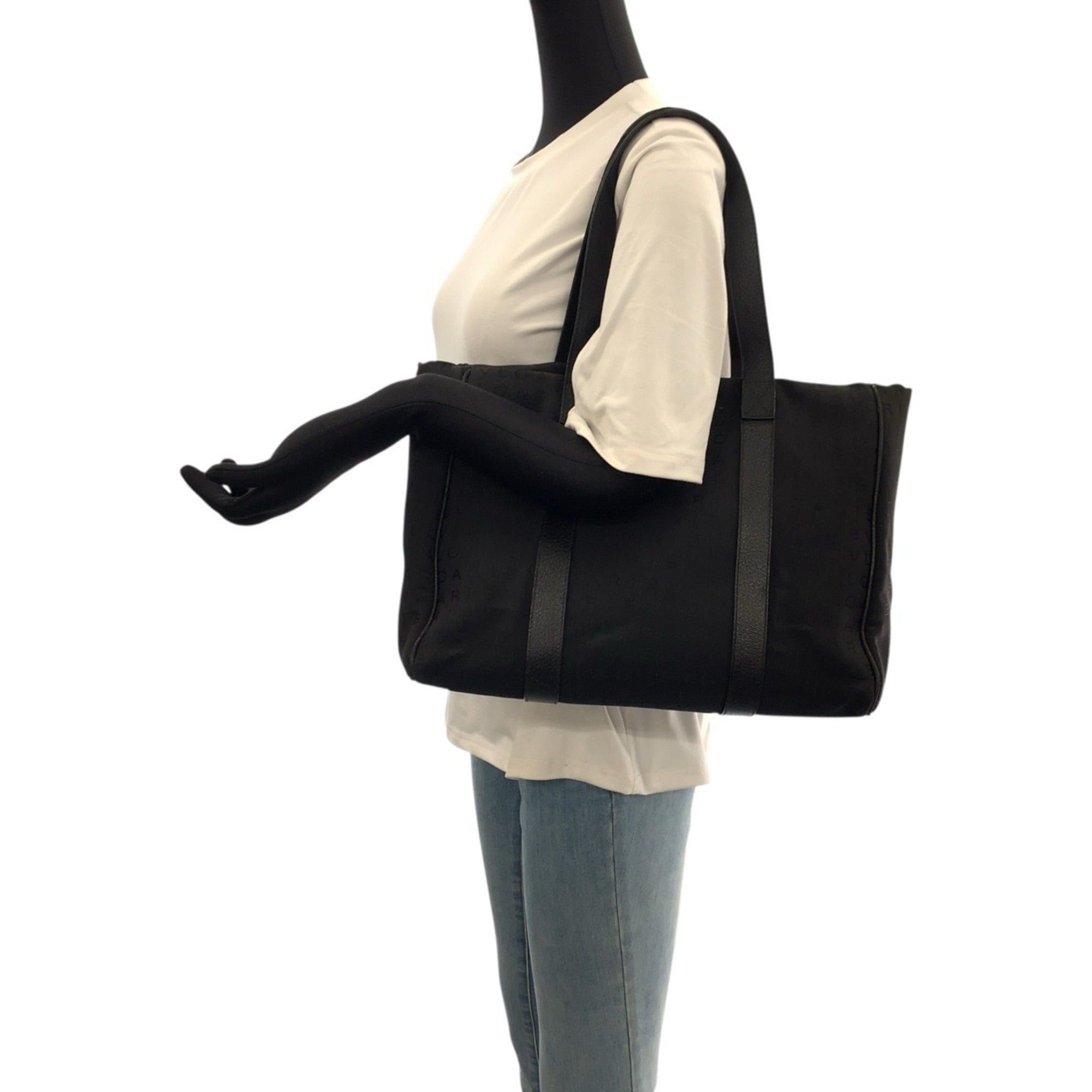 Bvlgari BVLGARI Logomania Black Canvas and Leather Handbag/Shoulder Bag for Women Size ONE SIZE - 7 Thumbnail
