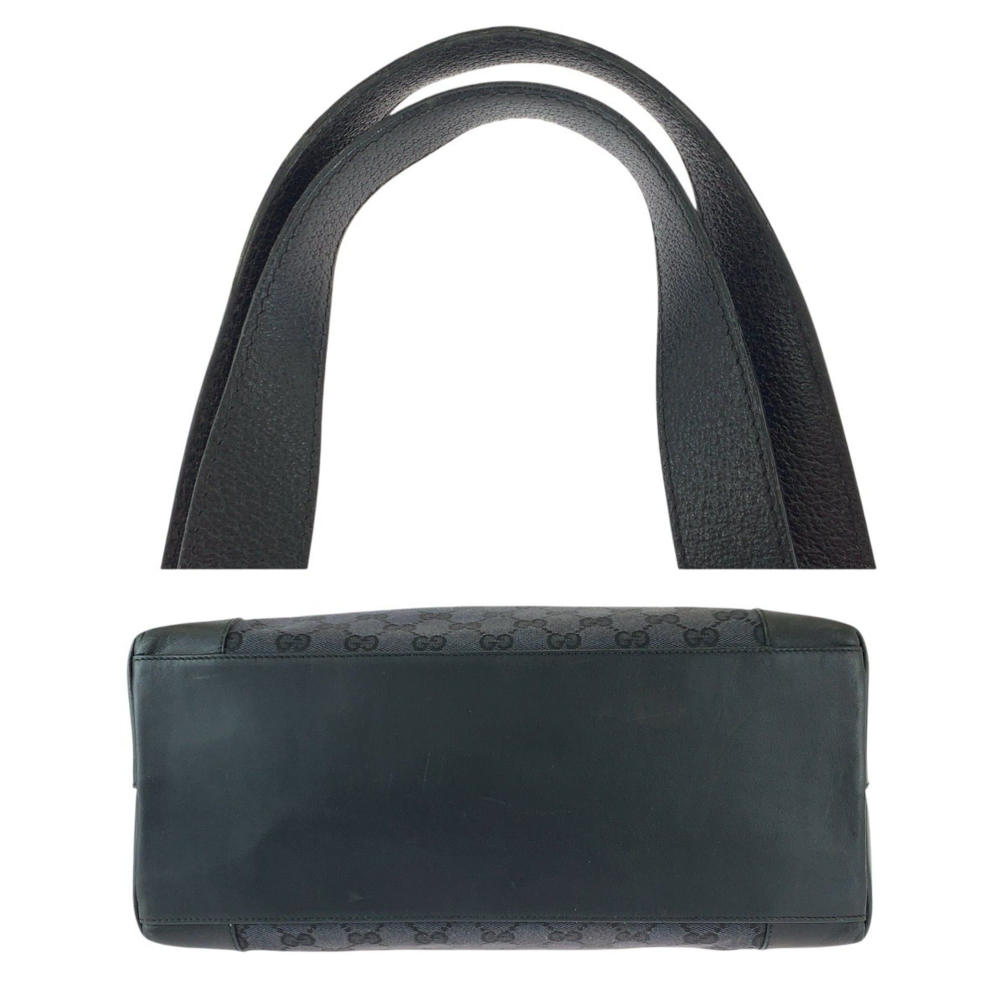 Bvlgari BVLGARI Logomania Black Canvas and Leather Handbag/Shoulder Bag for Women Size ONE SIZE - 10 Thumbnail