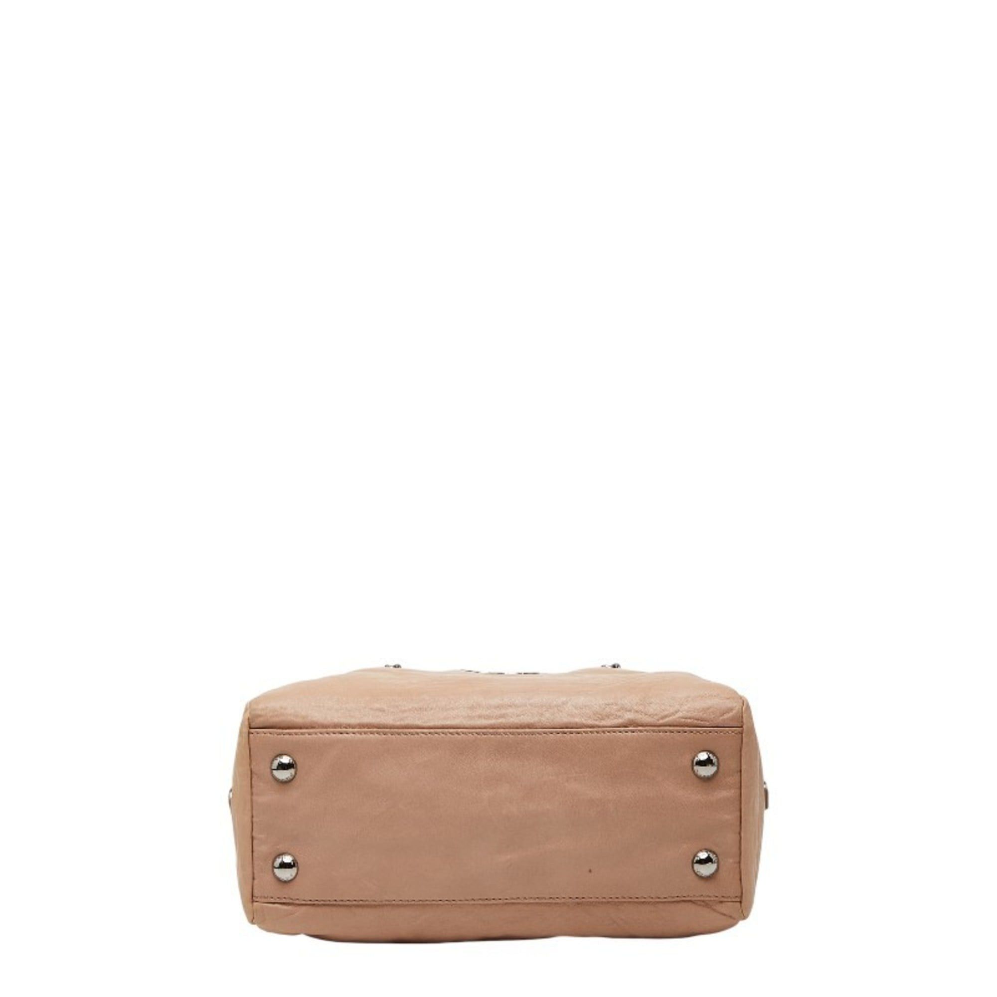 Prada Prada logo shoulder bag in pink leather for women Size ONE SIZE - 3 Thumbnail