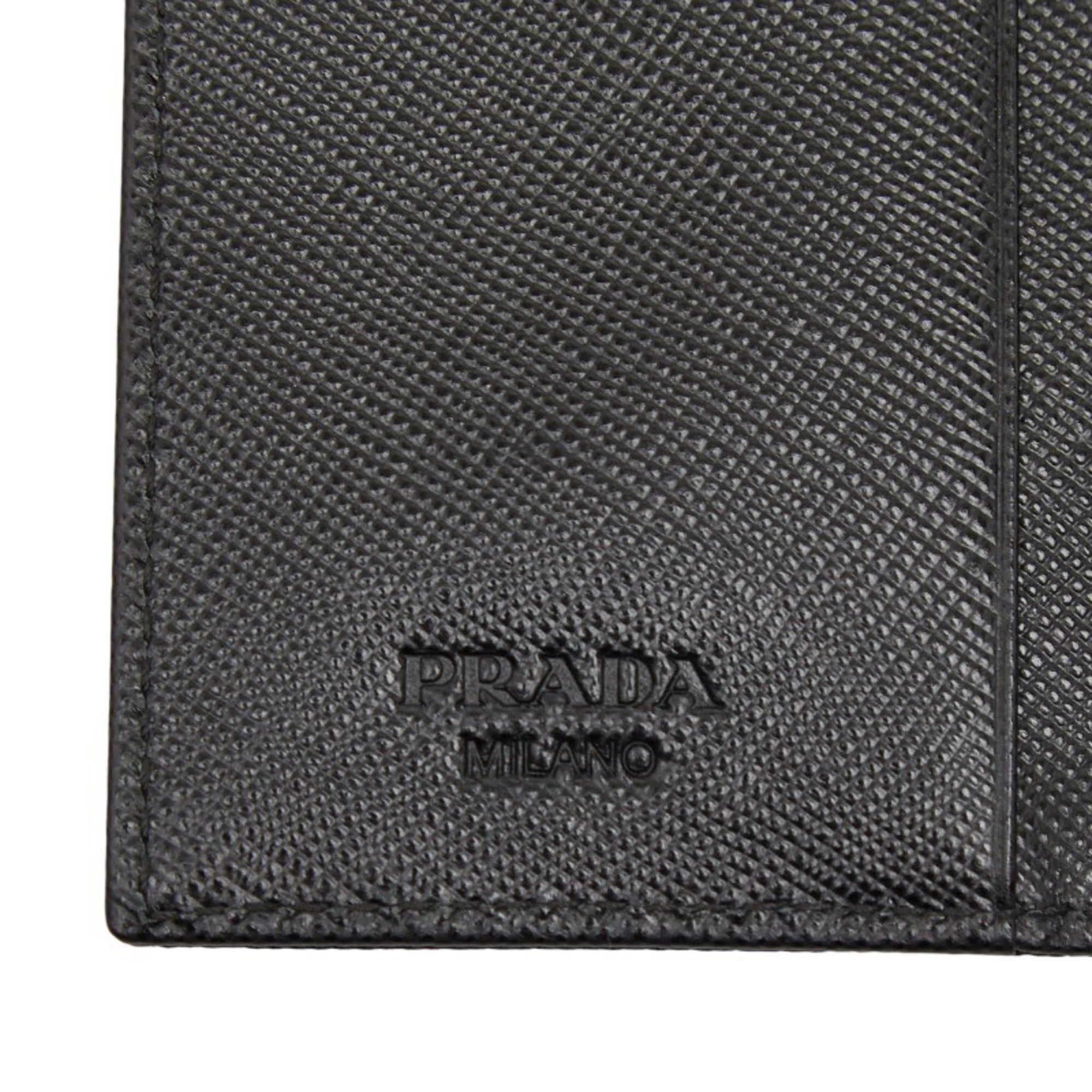 Prada Prada Triangle Logo Plate 6-Ring Key Case M222 Black Nylon Women's PRADA Size ONE SIZE - 9 Thumbnail
