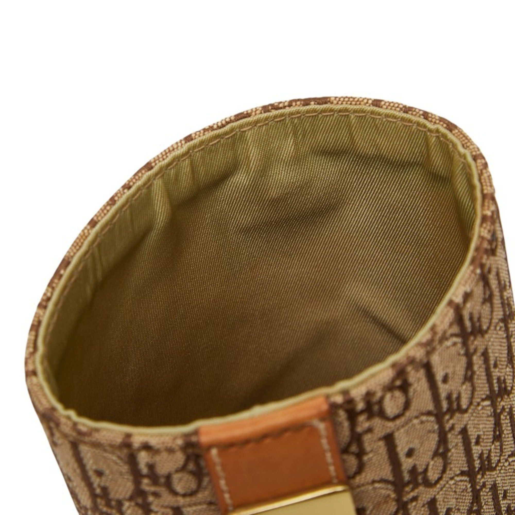 Dior Christian Dior Dior Trotter - Pen Stand Case Beige Brown Canvas Leather Women's Size ONE SIZE - 5 Thumbnail