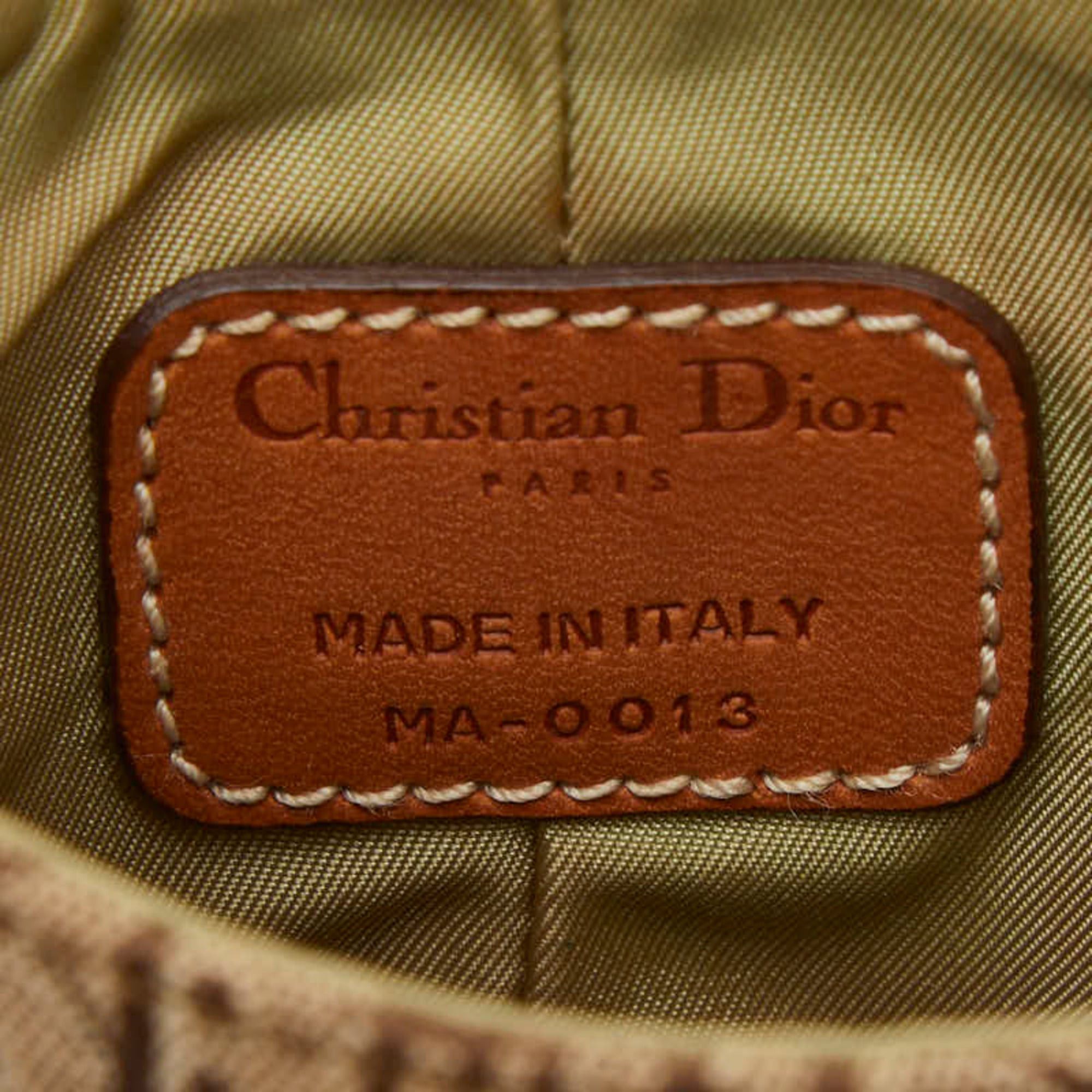 Dior Christian Dior Dior Trotter - Pen Stand Case Beige Brown Canvas Leather Women's Size ONE SIZE - 8 Thumbnail