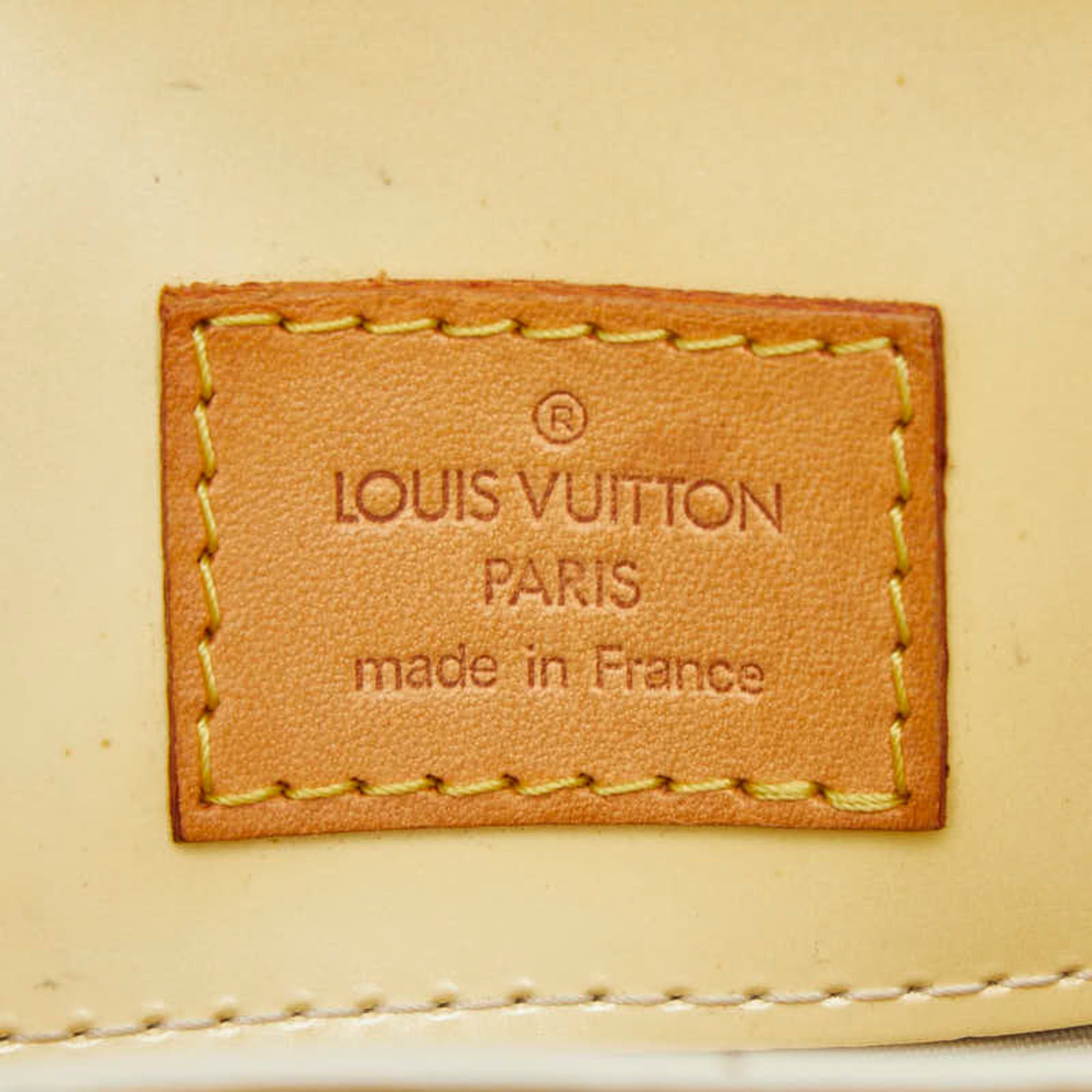 Louis Vuitton Louis Vuitton Monogram Vernis Reed PM Handbag M91144 Beige Patent Leather Women's LOUIS VUITTON Size ONE SIZE - 10 Thumbnail
