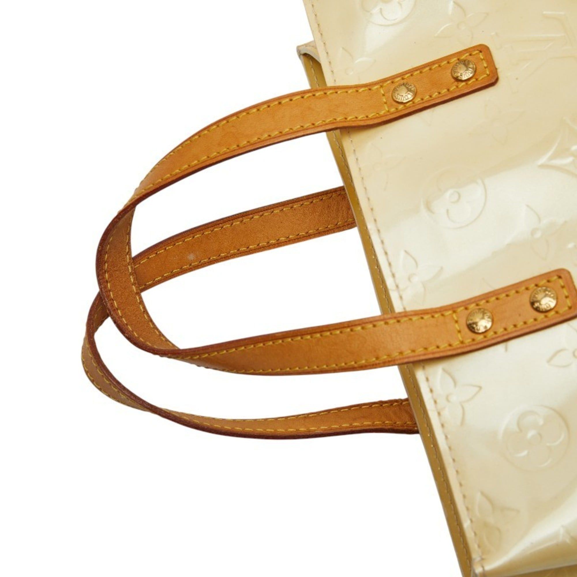 Louis Vuitton Louis Vuitton Monogram Vernis Reed PM Handbag M91144 Beige Patent Leather Women's LOUIS VUITTON Size ONE SIZE - 8 Thumbnail