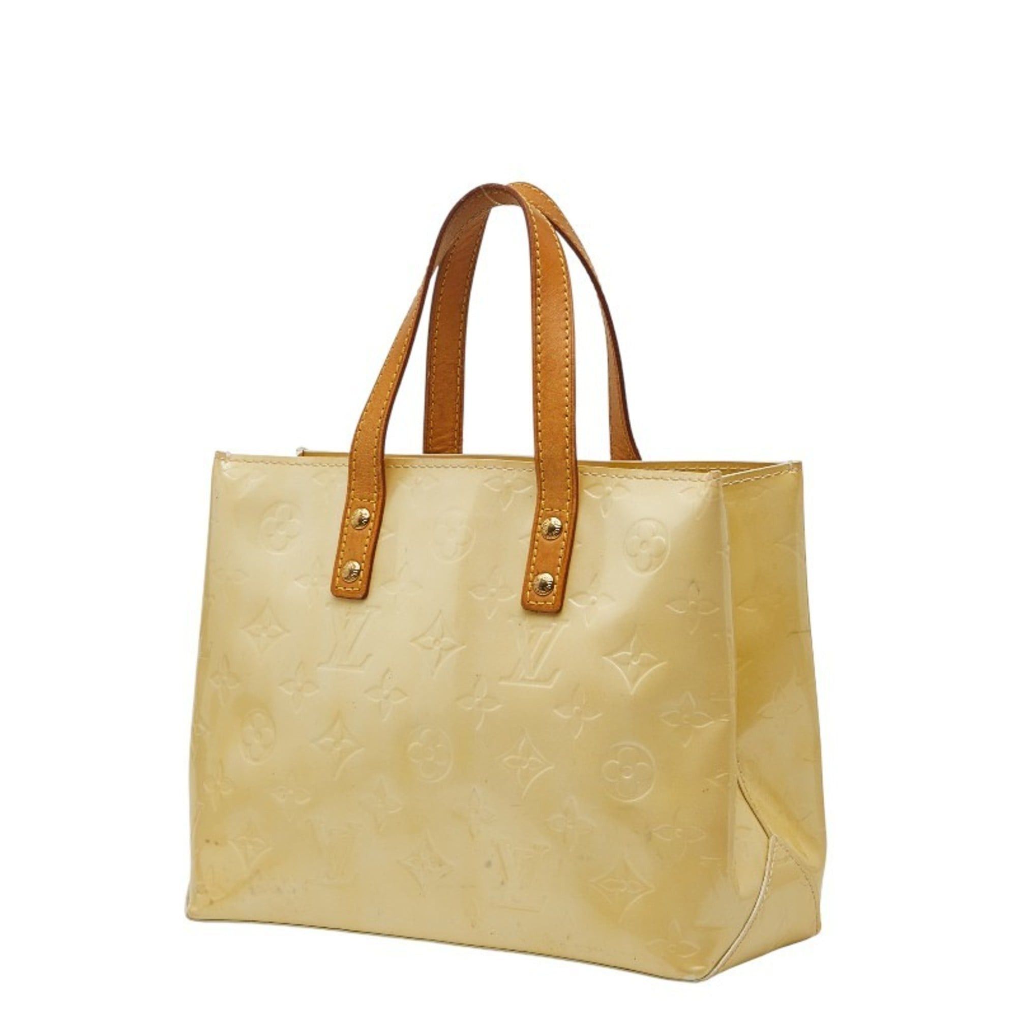 Louis Vuitton Louis Vuitton Monogram Vernis Reed PM Handbag M91144 Beige Patent Leather Women's LOUIS VUITTON Size ONE SIZE - 2 Thumbnail