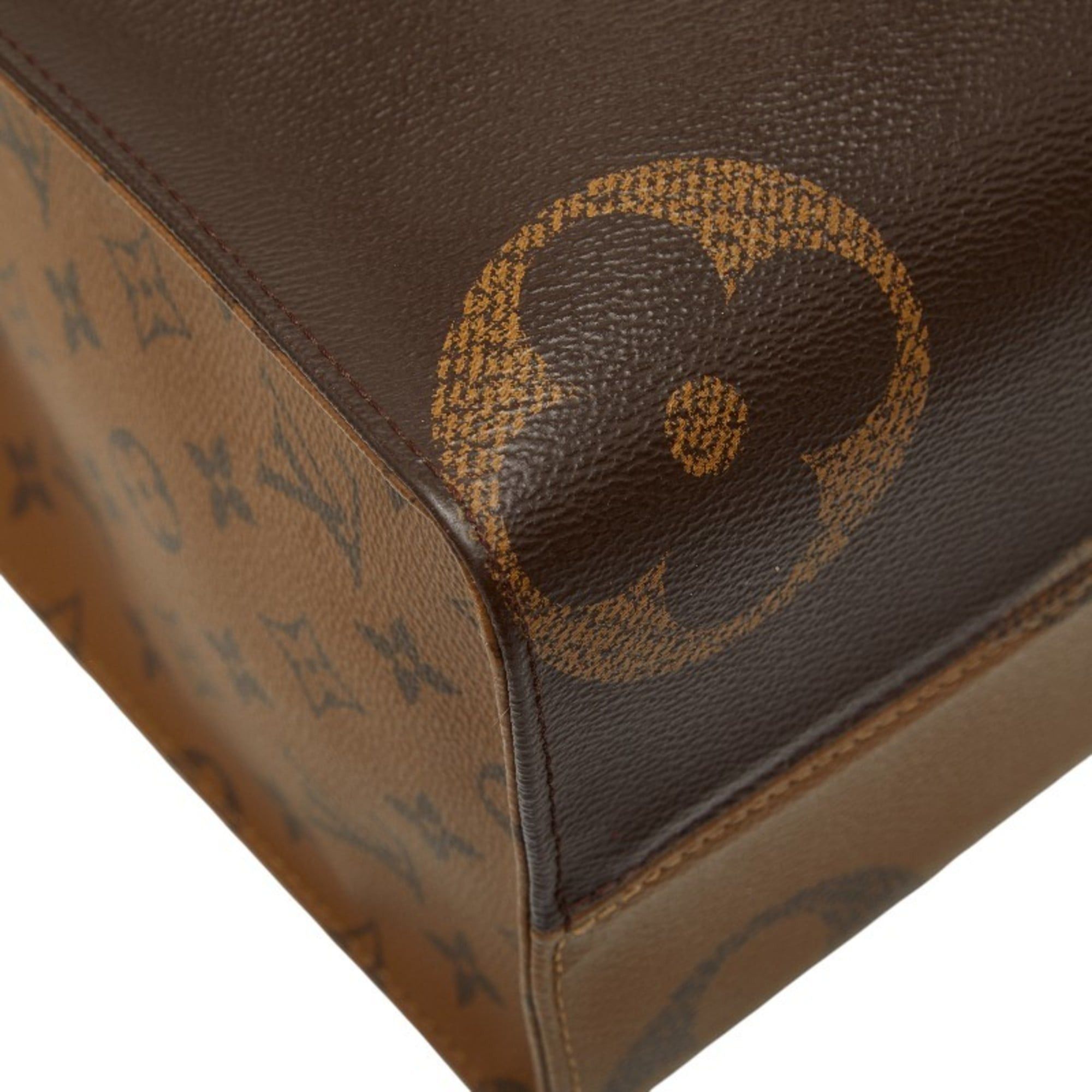 Louis Vuitton Louis Vuitton Monogram Giant Reverse On-the-Go MM Handbag/Shoulder Bag M45321 Brown Leather Women's LOUIS VUITTON Size ONE SIZE - 5 Thumbnail