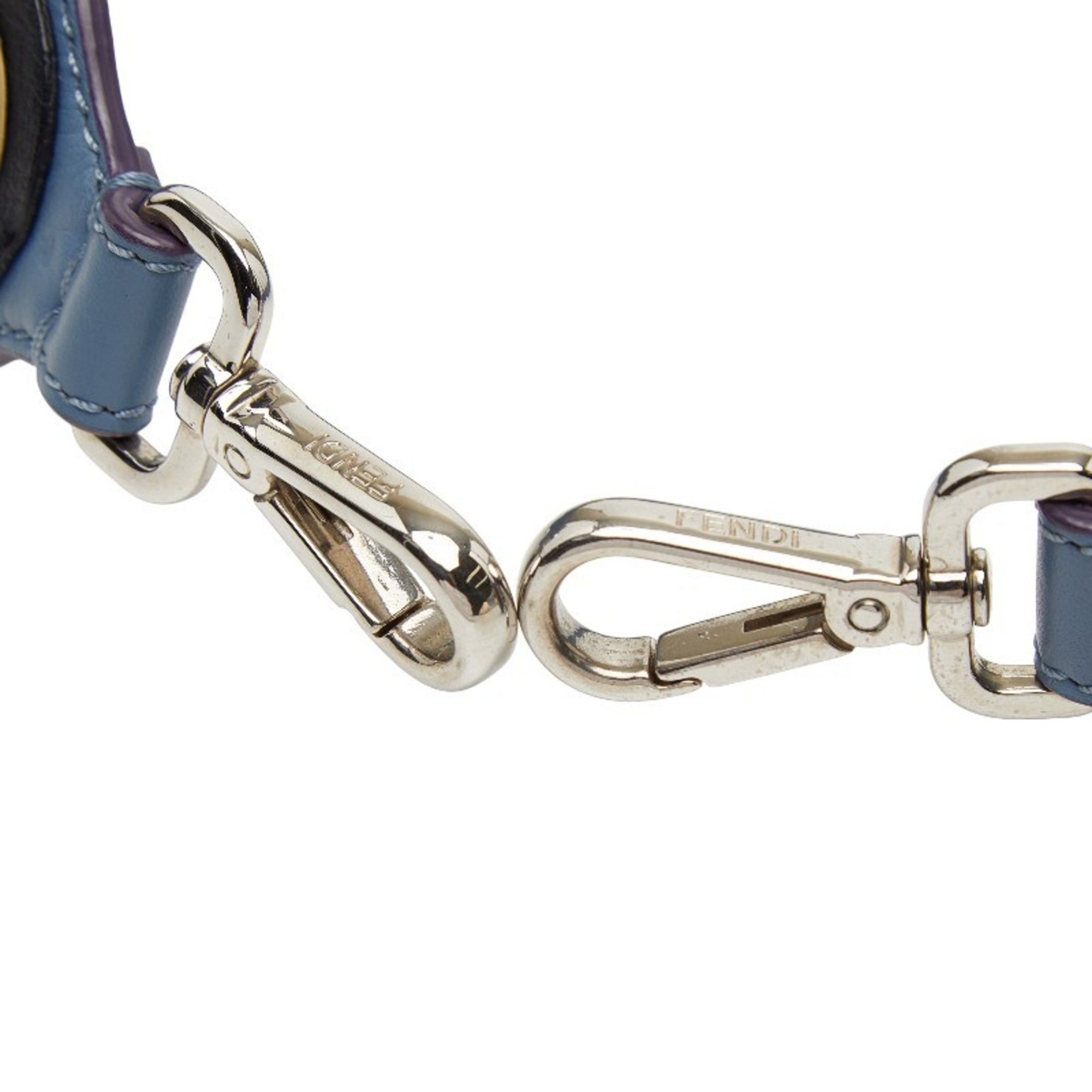 Fendi Fendi Strap You Studded Shoulder in Light Blue and Multicolored Leather for Women Size ONE SIZE - 5 Thumbnail