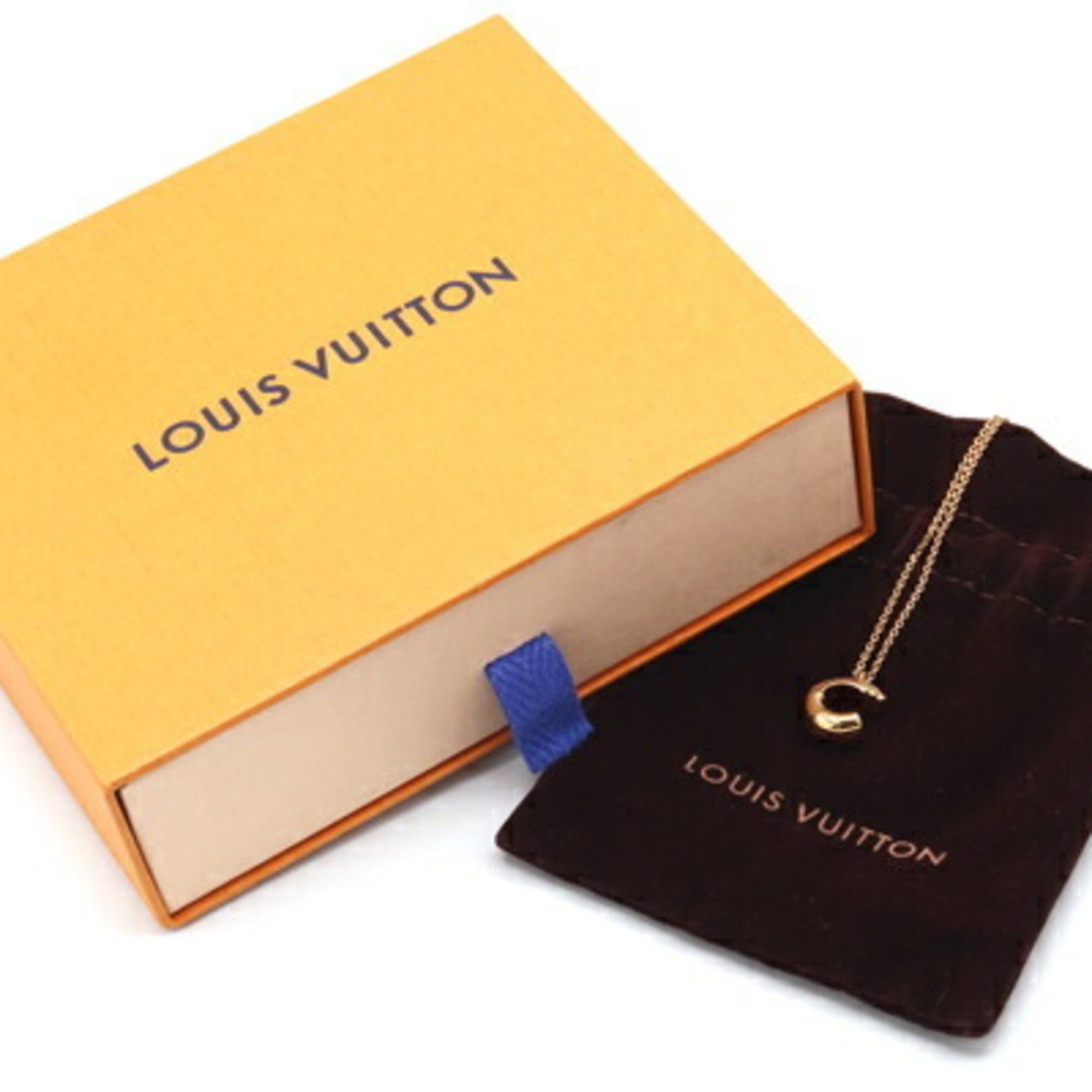 Louis Vuitton Louis Vuitton Necklace LV&ME C M61058 Gold Metal Pendant Women's Initial Alphabet LOUIS VUITTON Size ONE SIZE - 7 Thumbnail