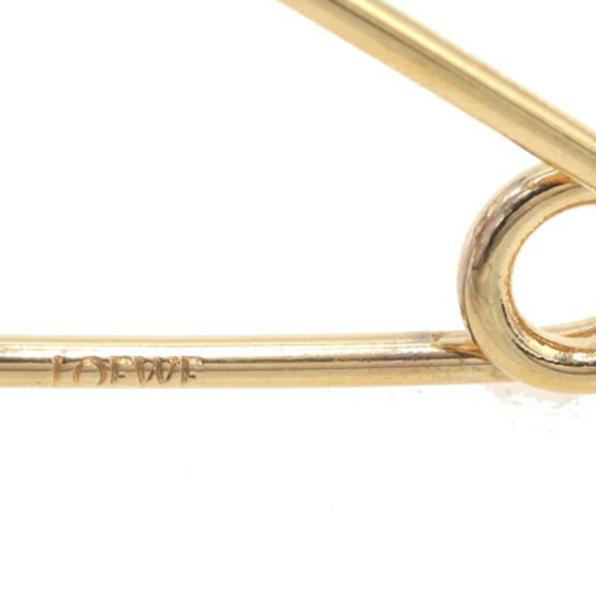 Loewe LOEWE Meccano Small Pin Brooch in Red Gold Leather and Metal for Women Size ONE SIZE - 6 Thumbnail