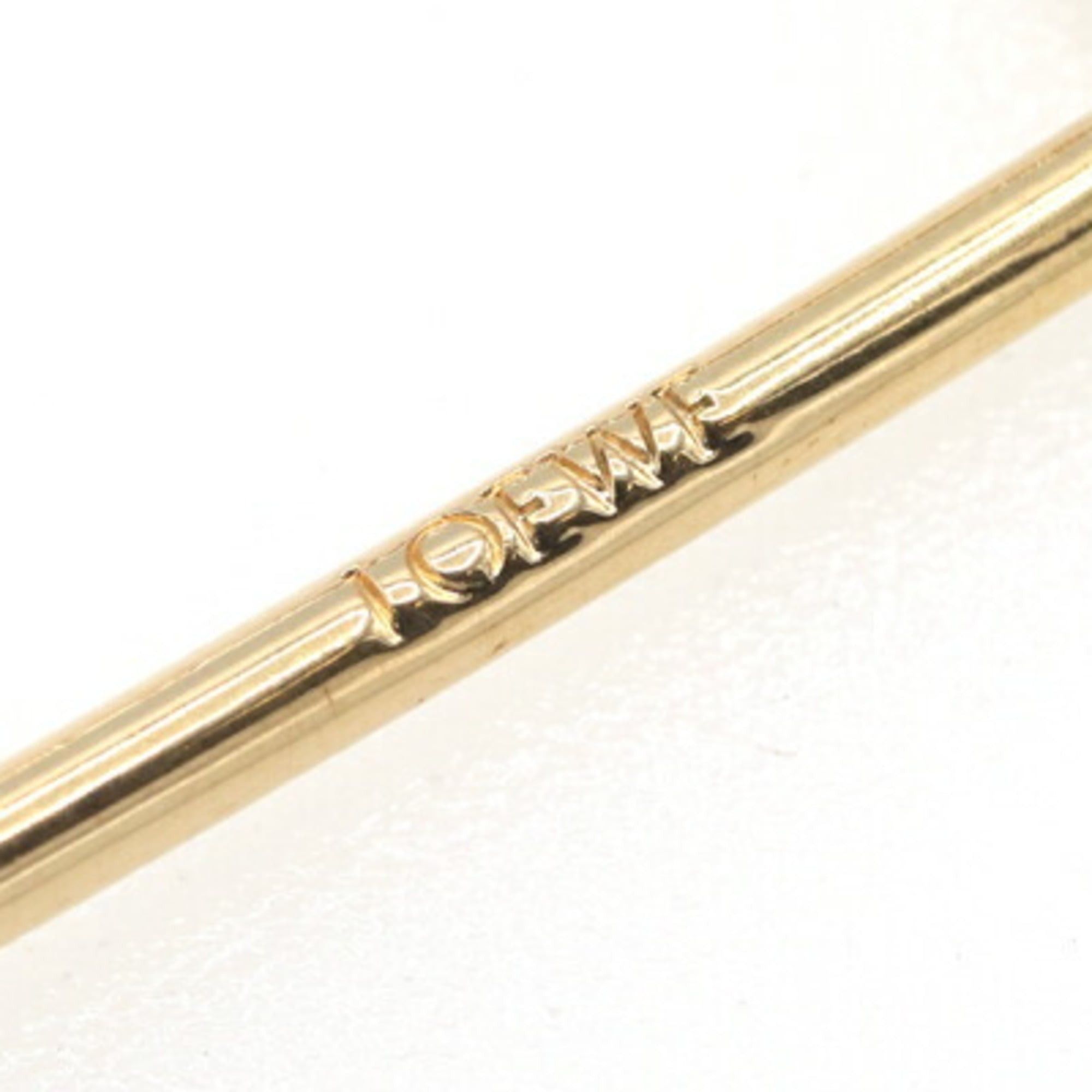 Loewe LOEWE Meccano Small Pin Brooch in Red Gold Leather and Metal for Women Size ONE SIZE - 4 Thumbnail