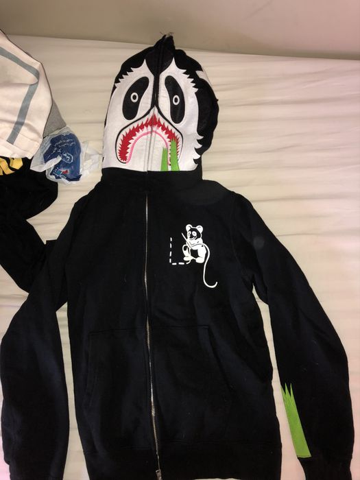 Bape panda outlet full zip hoodie