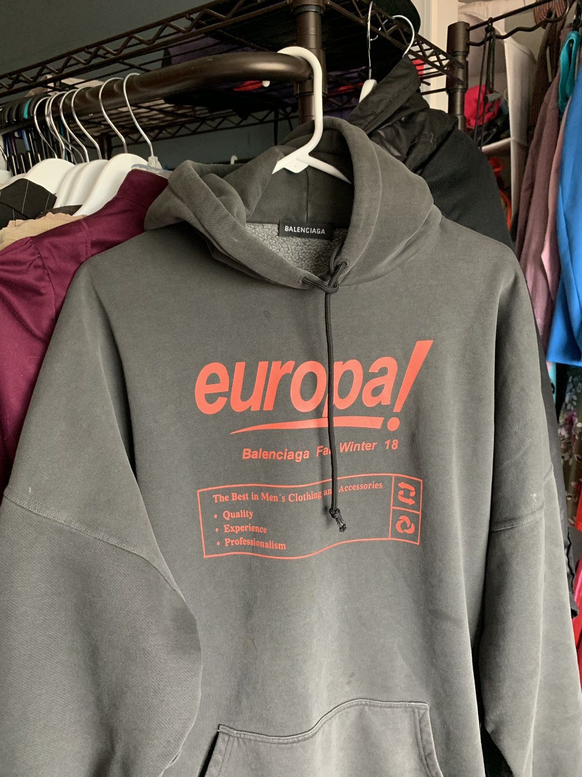 Balenciaga Europa Hoodie Grailed
