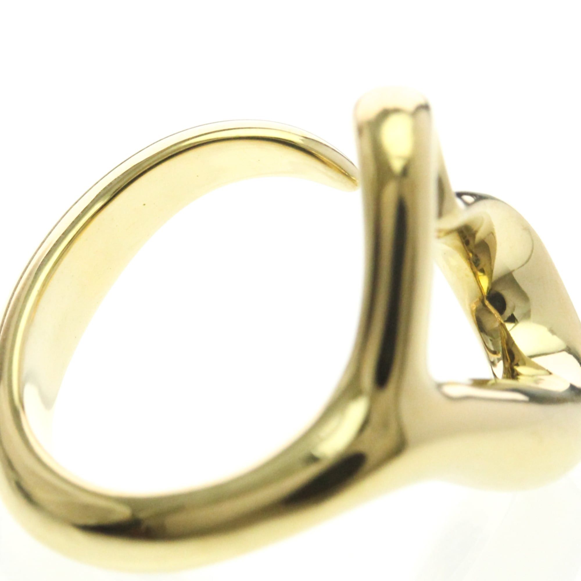 Tiffany Open Heart Yellow Gold (18K) Fashion No Stone Band Ring Gold