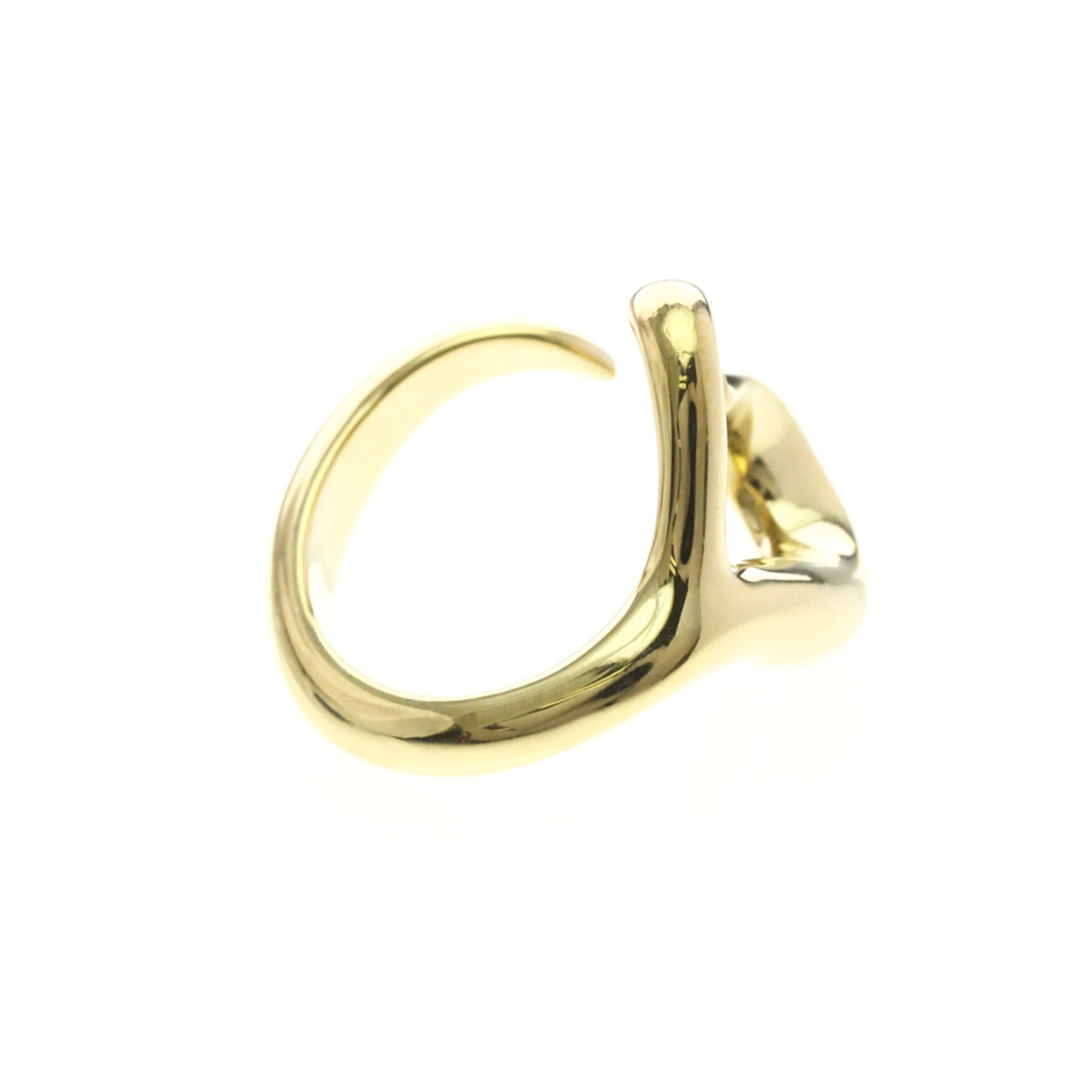 Tiffany Open Heart Yellow Gold (18K) Fashion No Stone Band Ring Gold