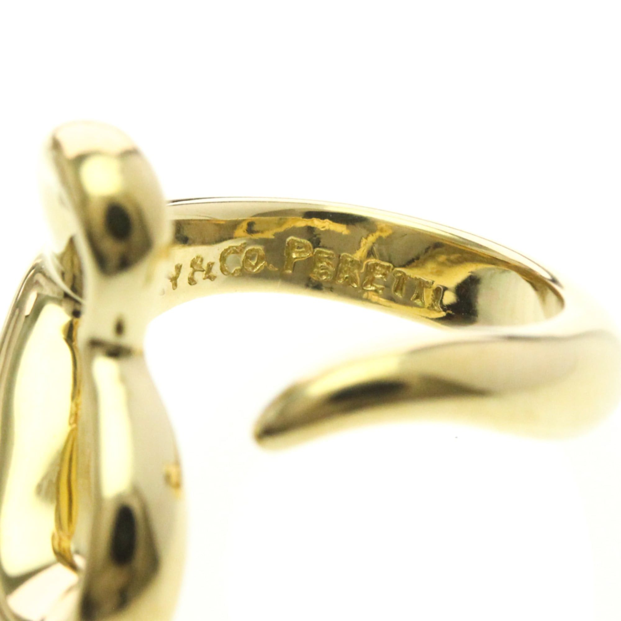 Tiffany Open Heart Yellow Gold (18K) Fashion No Stone Band Ring Gold