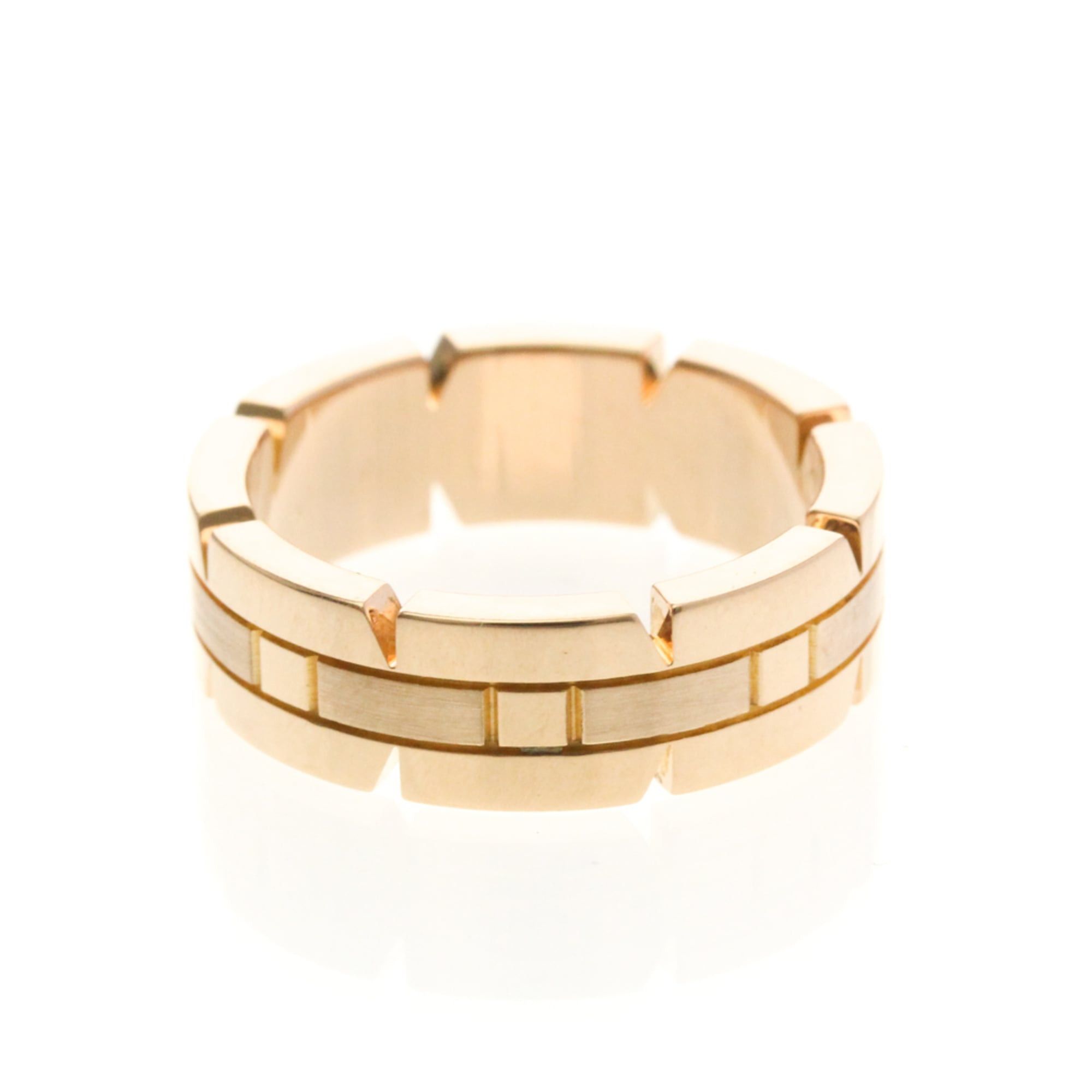 Cartier Cartier Tank Française Ring Pink Gold (18K) Fashion No Stone Band Ring Pink Gold Size ONE SIZE - 2 Thumbnail