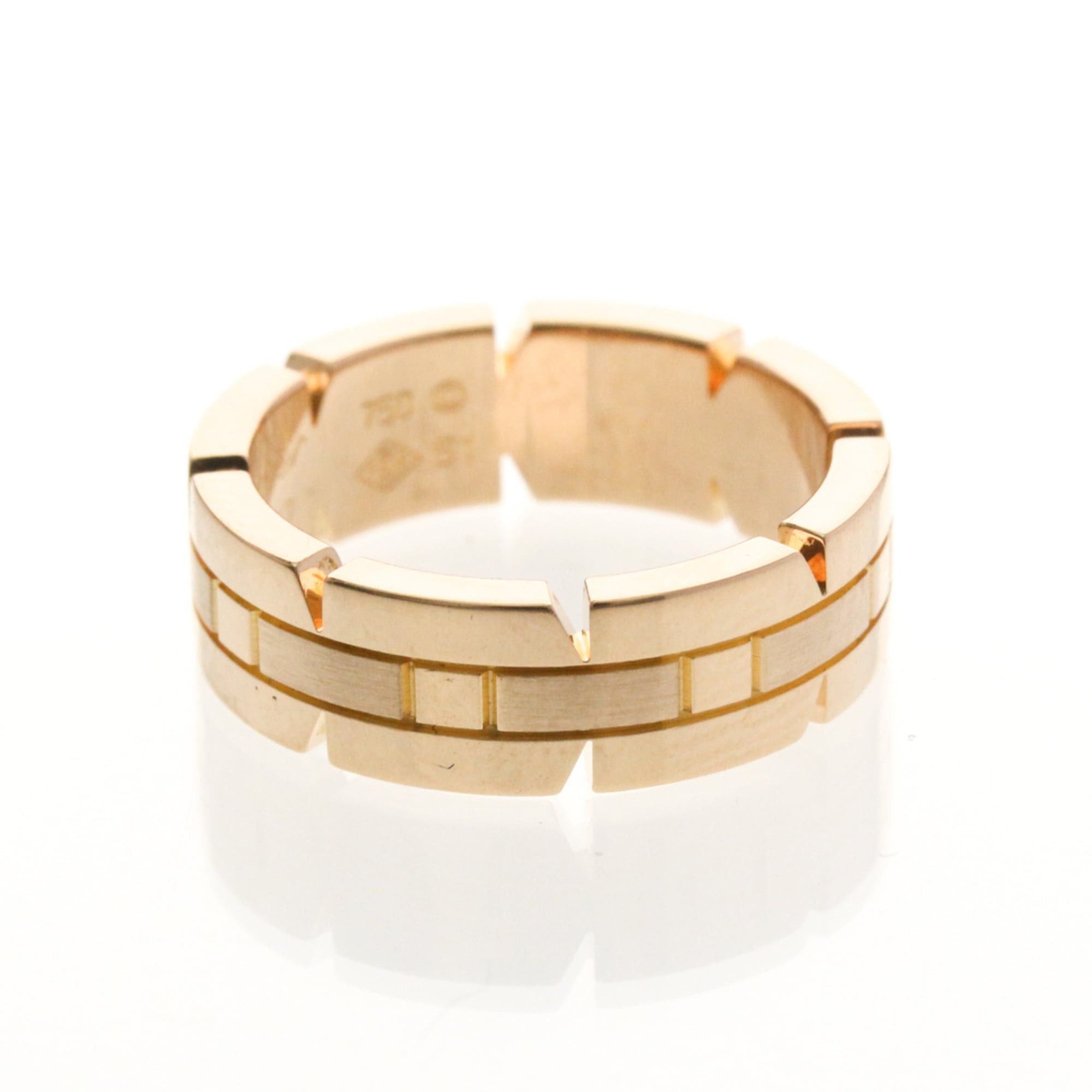 Cartier Cartier Tank Française Ring Pink Gold (18K) Fashion No Stone Band Ring Pink Gold Size ONE SIZE - 4 Thumbnail
