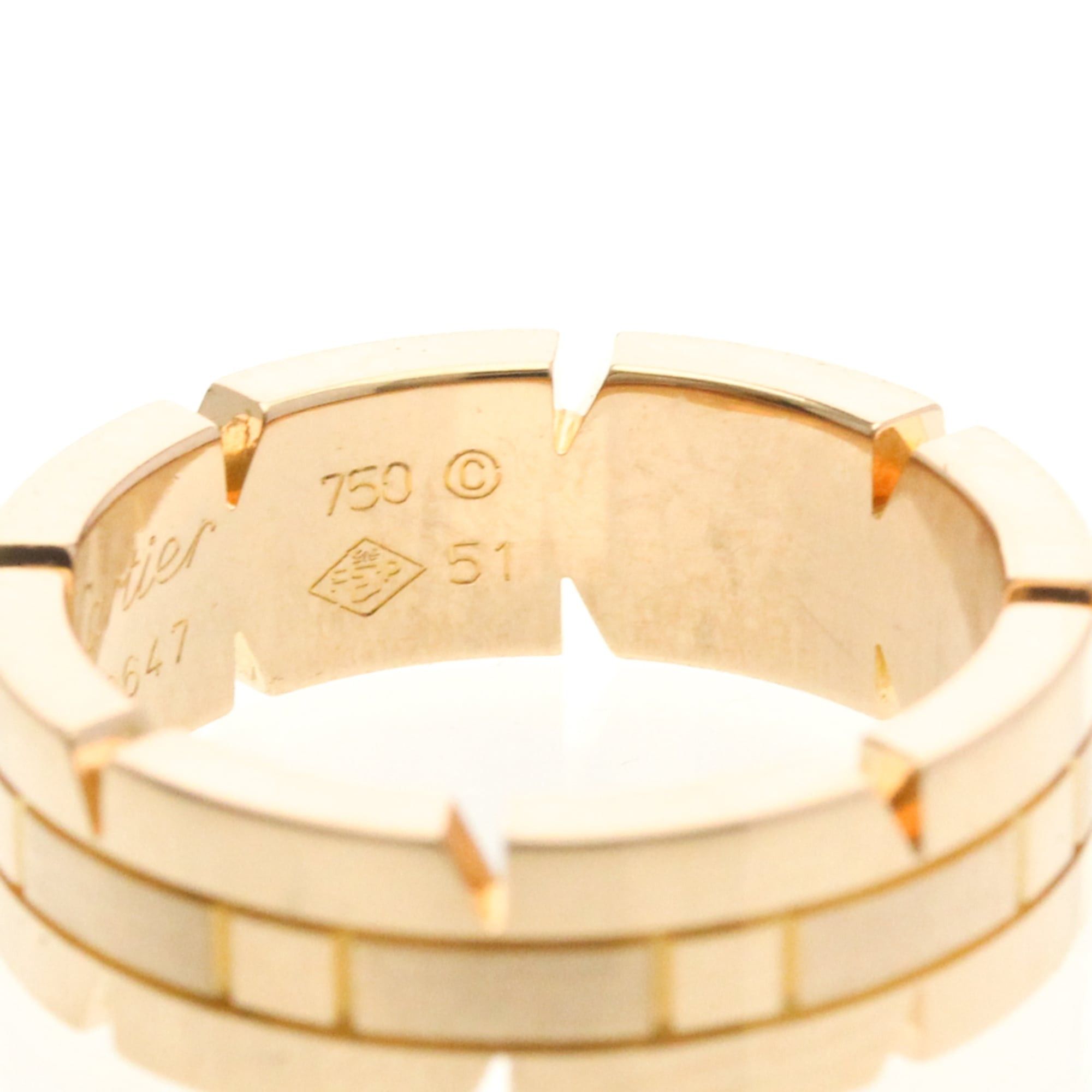 Cartier Cartier Tank Française Ring Pink Gold (18K) Fashion No Stone Band Ring Pink Gold Size ONE SIZE - 6 Thumbnail
