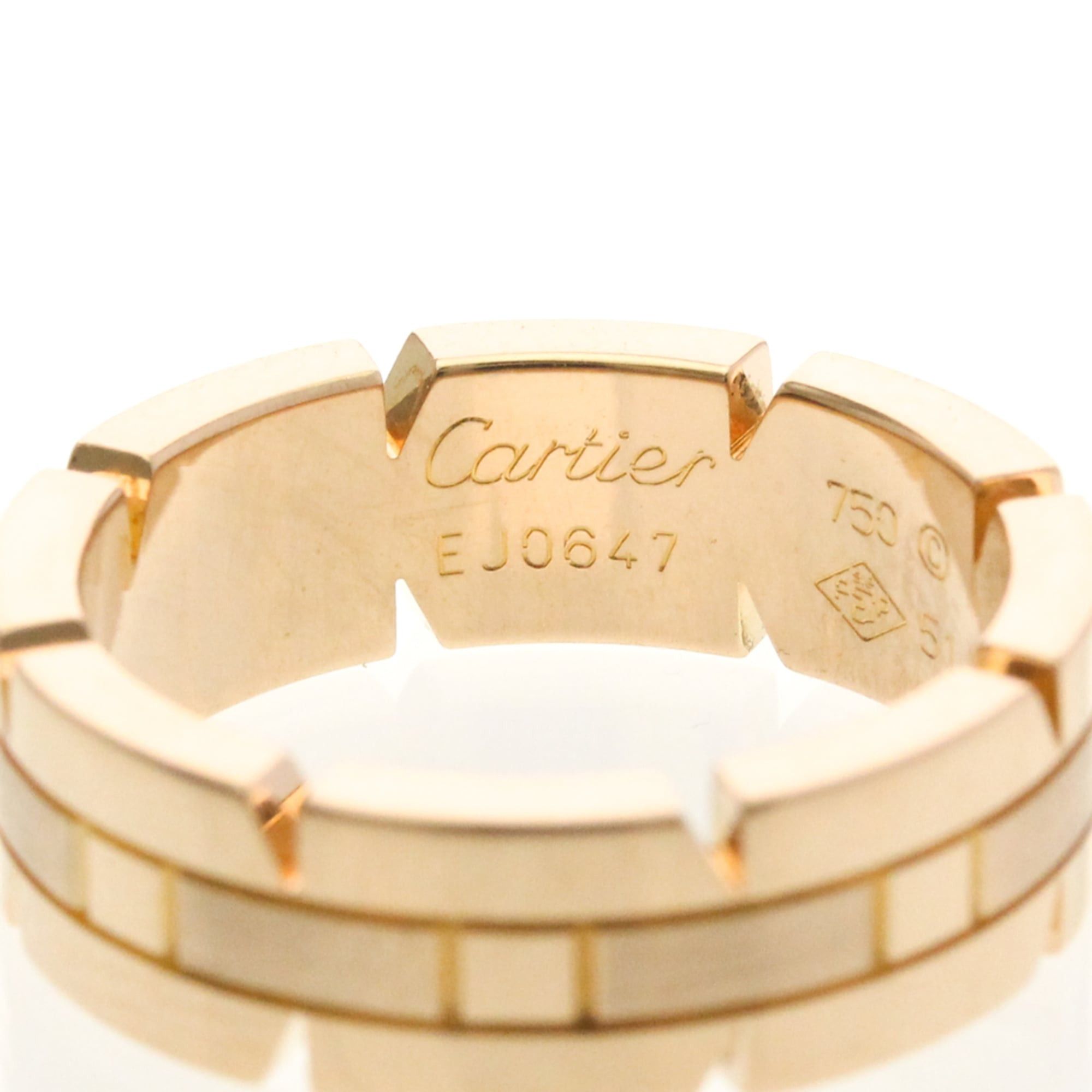 Cartier Cartier Tank Française Ring Pink Gold (18K) Fashion No Stone Band Ring Pink Gold Size ONE SIZE - 5 Thumbnail