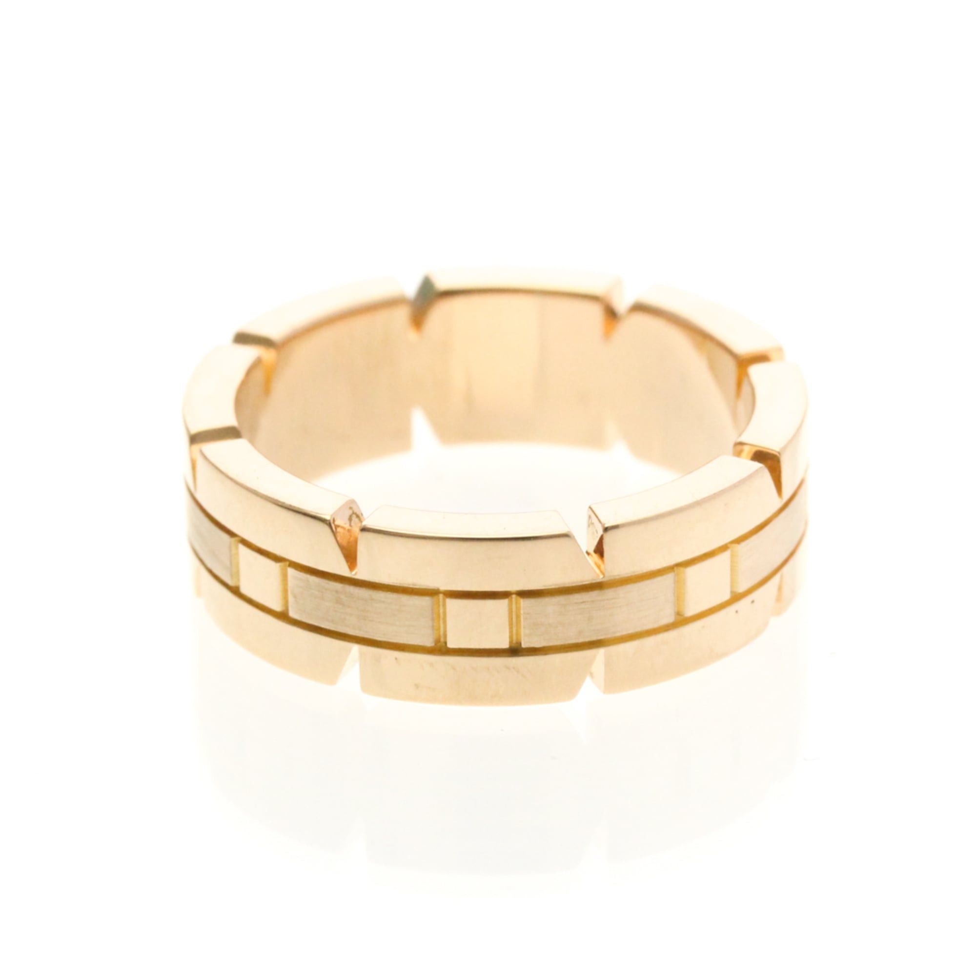 Cartier Cartier Tank Française Ring Pink Gold (18K) Fashion No Stone Band Ring Pink Gold Size ONE SIZE - 3 Thumbnail