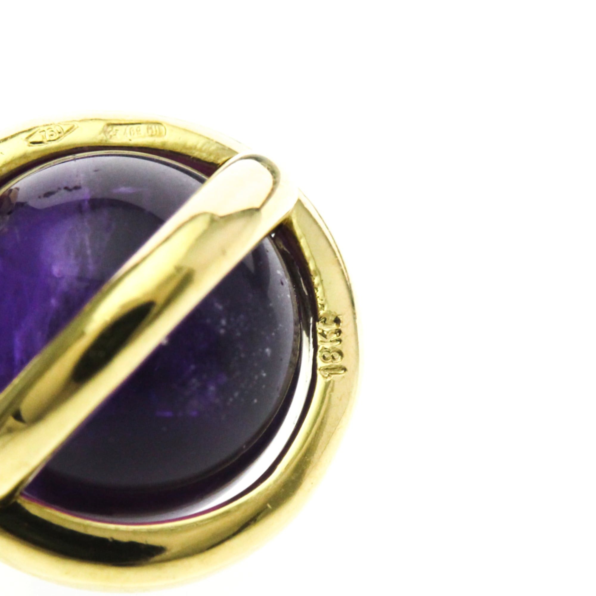 Pomellato Pomellato Amethyst Charm Yellow Gold (18K) Amethyst Men,Women Fashion Pendant Necklace (Gold) Size ONE SIZE - 5 Thumbnail