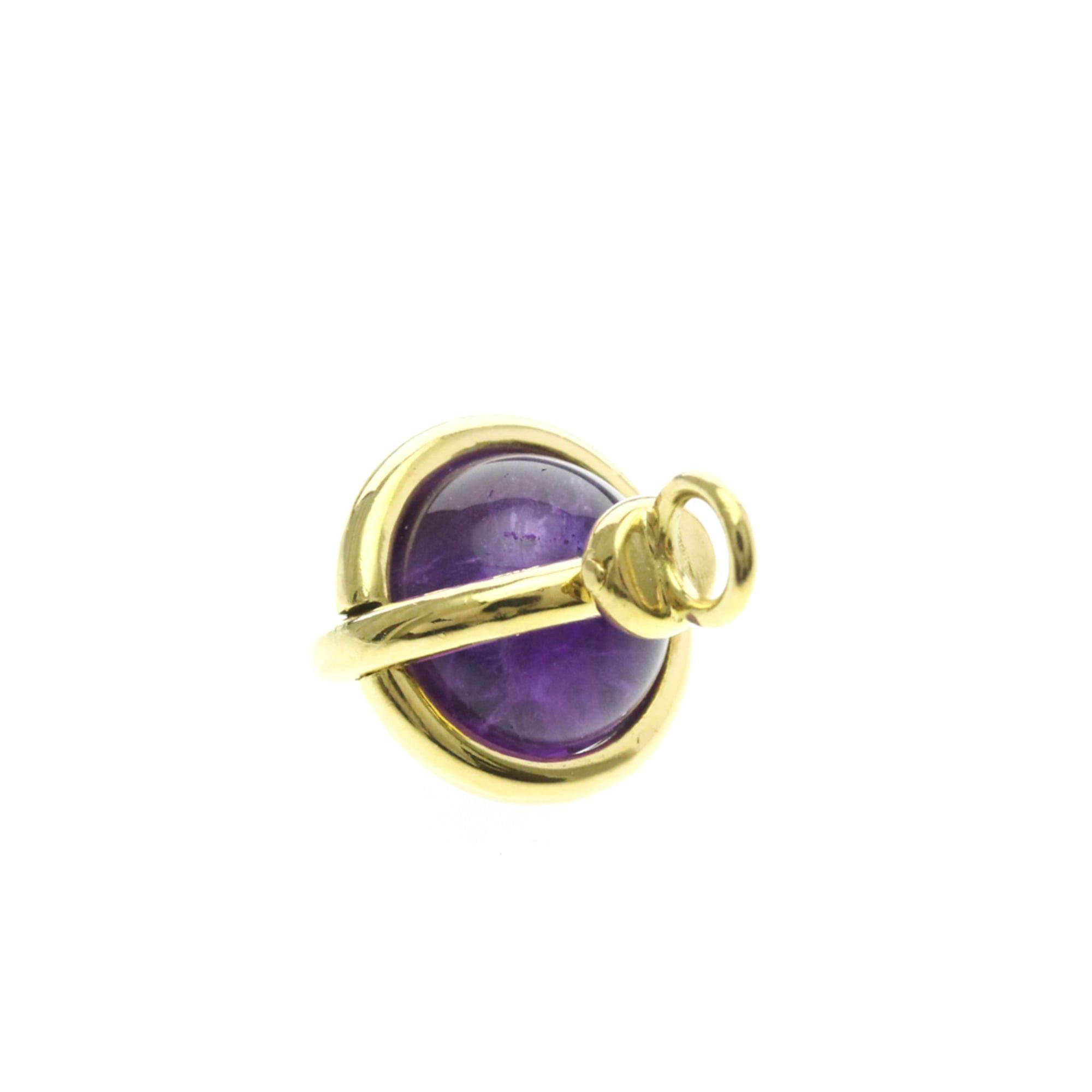 Pomellato Pomellato Amethyst Charm Yellow Gold (18K) Amethyst Men,Women Fashion Pendant Necklace (Gold) Size ONE SIZE - 2 Thumbnail