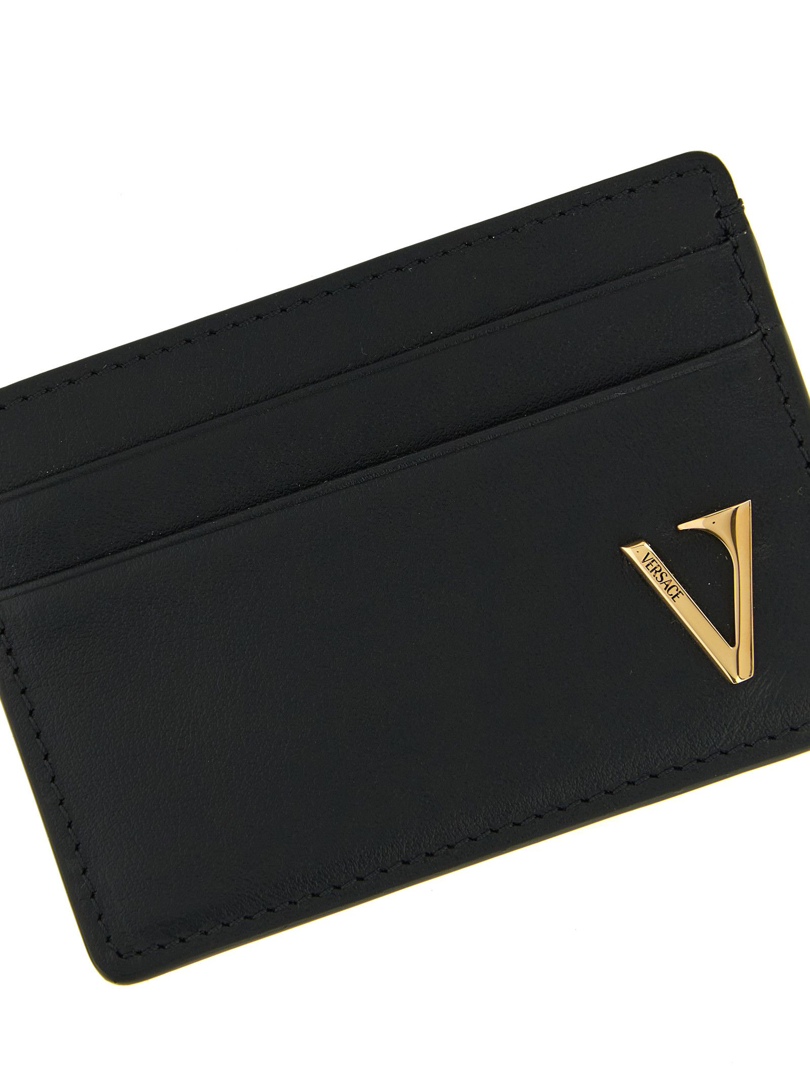 Versace 'V Logo' card holder Size ONE SIZE - 3 Thumbnail