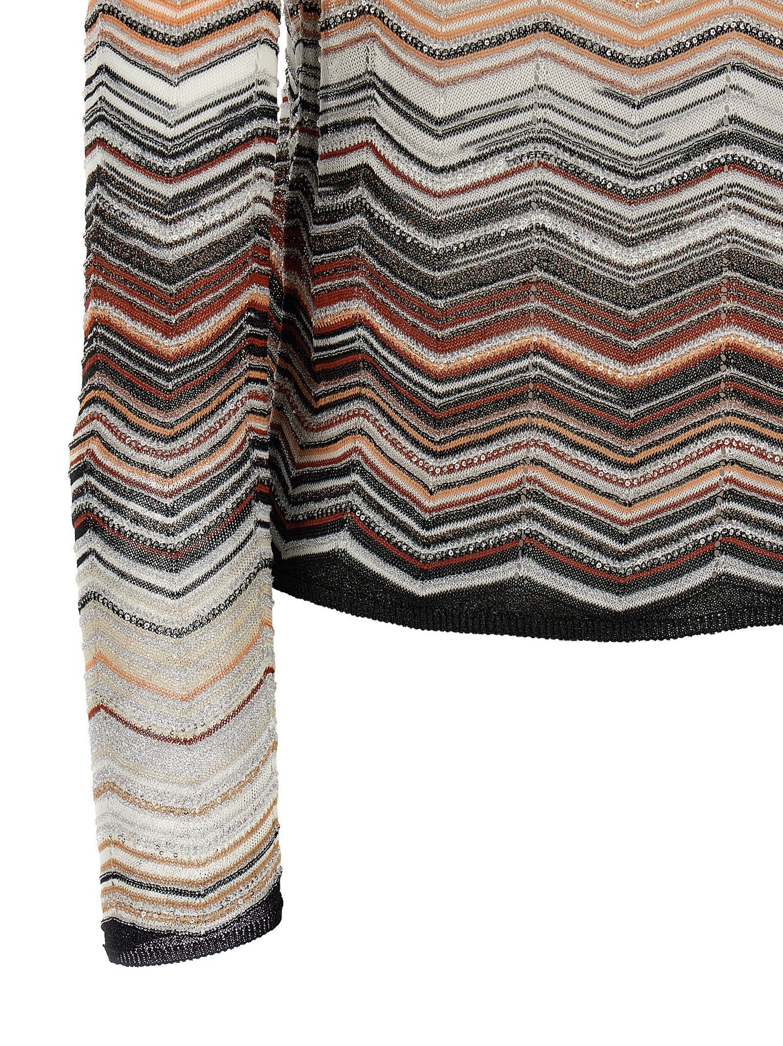 Missoni Chevron lamé cardigan Size M / US 6-8 / IT 42-44 - 4 Thumbnail