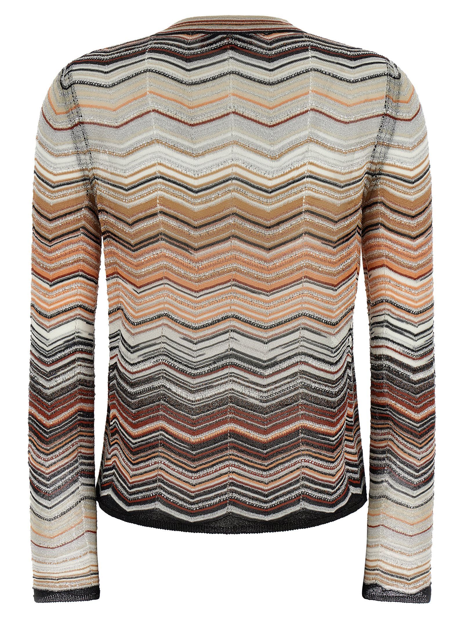 Missoni Chevron lamé cardigan Size M / US 6-8 / IT 42-44 - 2 Thumbnail
