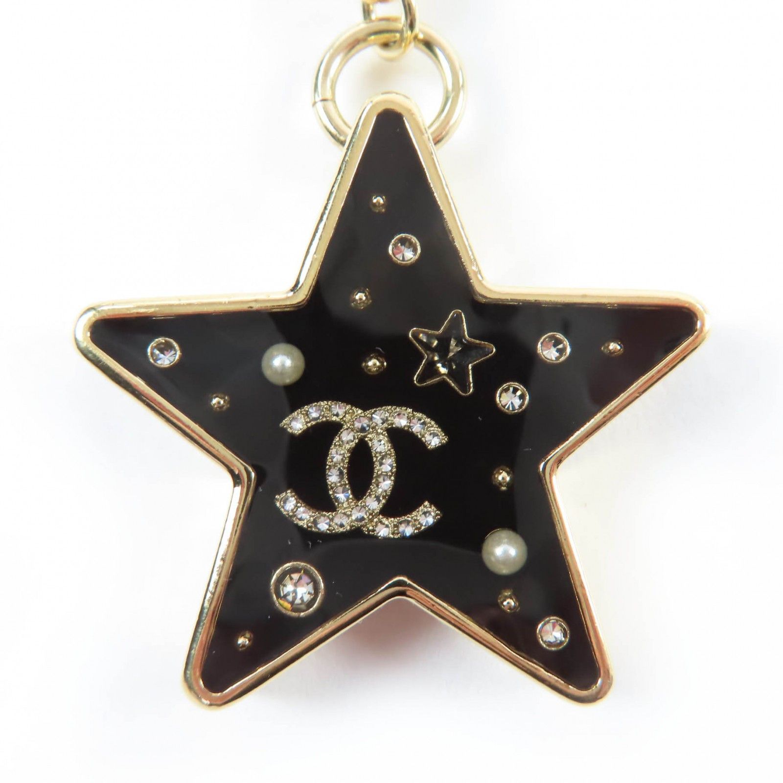 Chanel Chanel CHANEL COCO Mark Star Key Ring Metal Key Chain ABG575 DUTY FREE for USA Size ONE SIZE - 3 Thumbnail