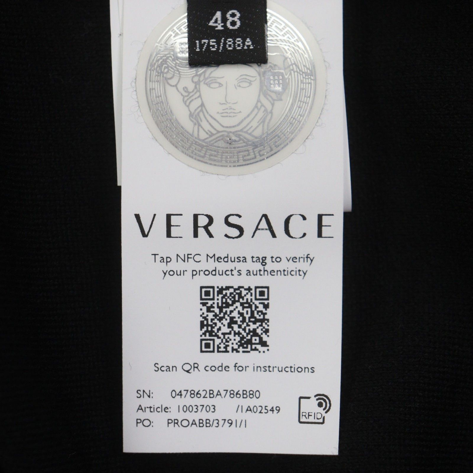 Versace Versace Versace Wool Sweater Textile Tops 1003703 DUTY FREE for USA Size ONE SIZE - 7 Thumbnail