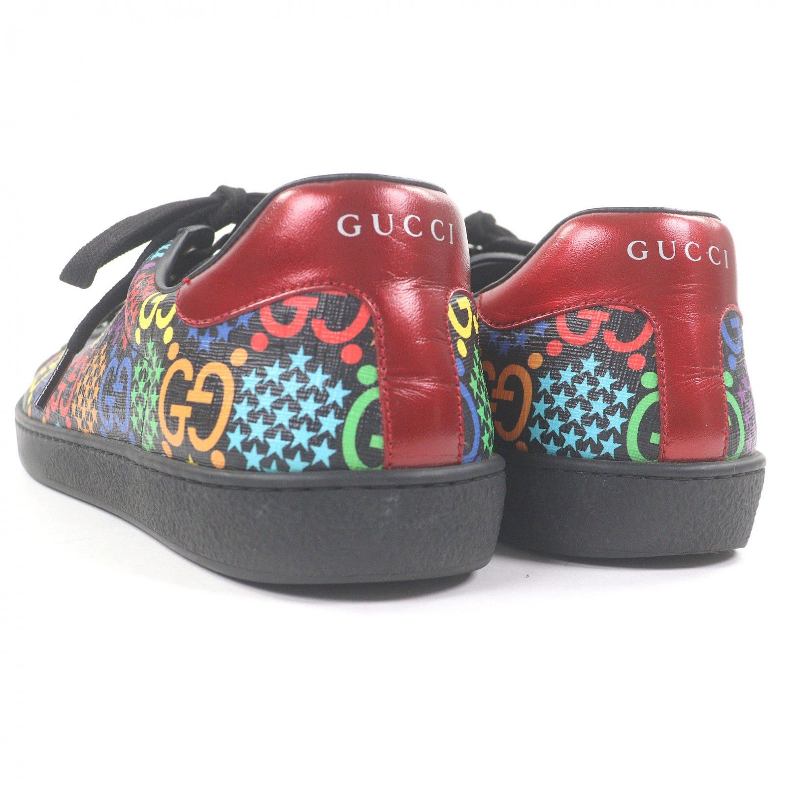 Gucci Gucci Gucci GG logo Star Pattern Leather Sneakers Leather Shoes DUTY FREE for USA Size ONE SIZE - 6 Thumbnail