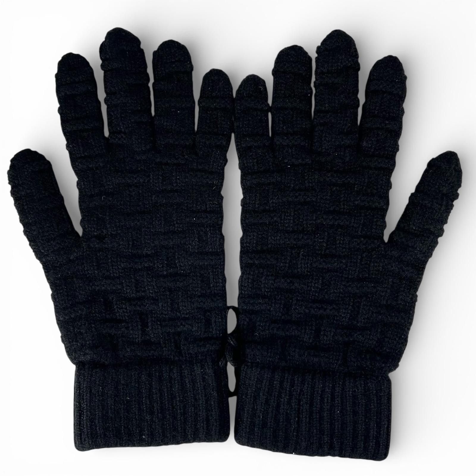 Hermes Hermes Hermès H pattern Cashmere Gloves M Textile Gloves DUTY FREE for USA Size ONE SIZE - 2 Thumbnail