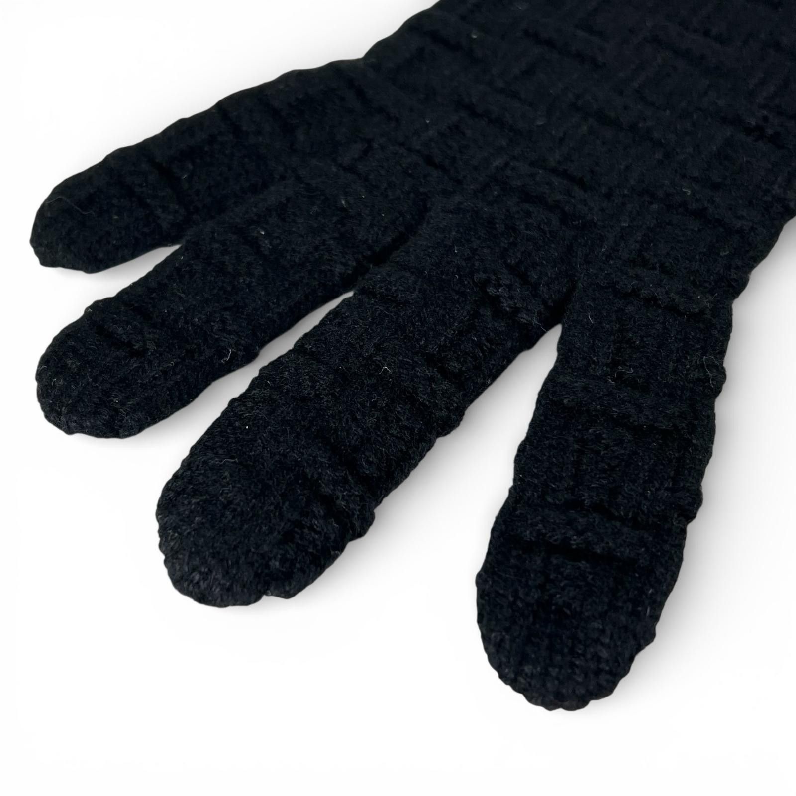Hermes Hermes Hermès H pattern Cashmere Gloves M Textile Gloves DUTY FREE for USA Size ONE SIZE - 4 Thumbnail