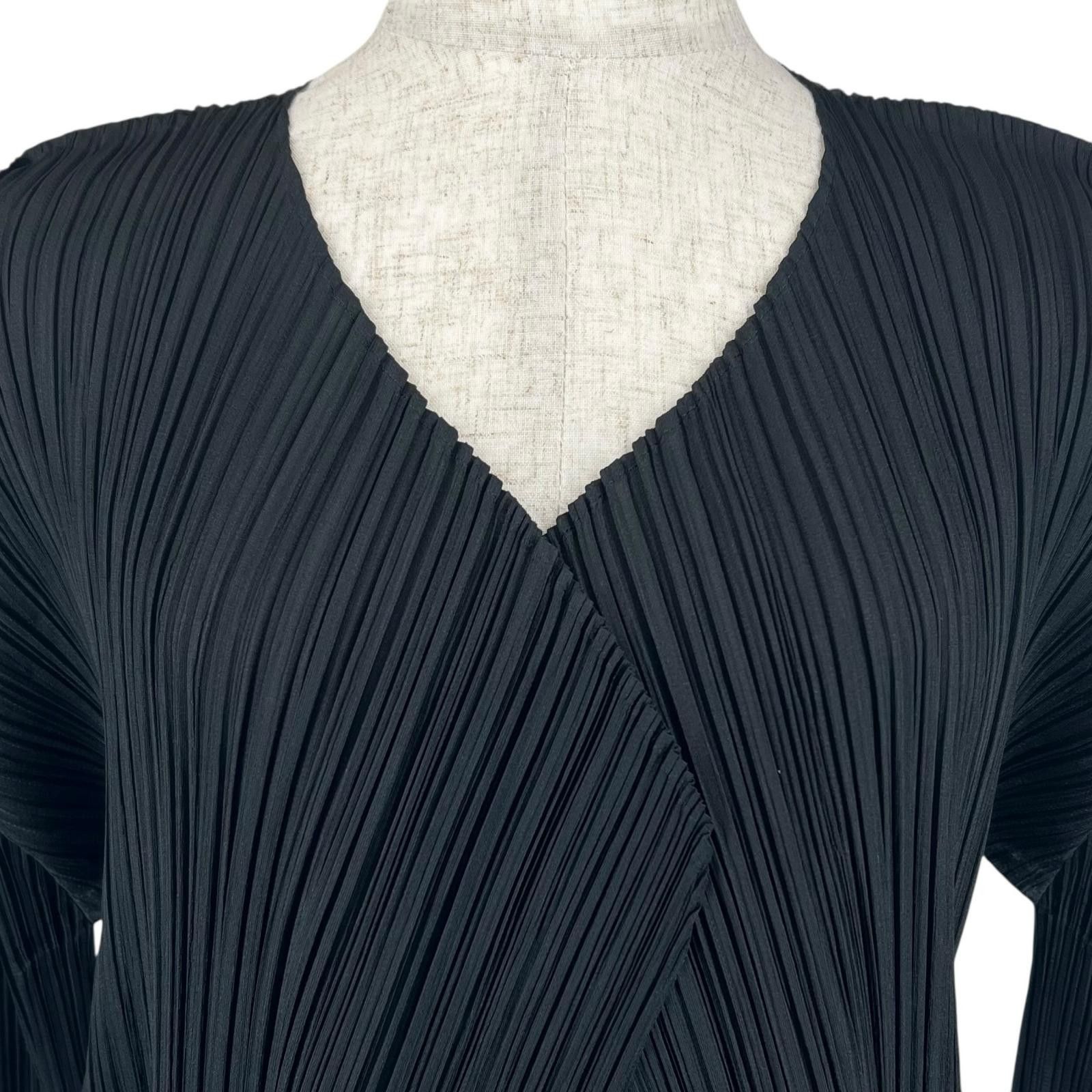 Issey Miyake Issey Miyake PLEATS PLEASE Long Polyester Cardigan Textile Outerwear PP55-JA103 DUTY FREE for USA Size ONE SIZE - 3 Thumbnail