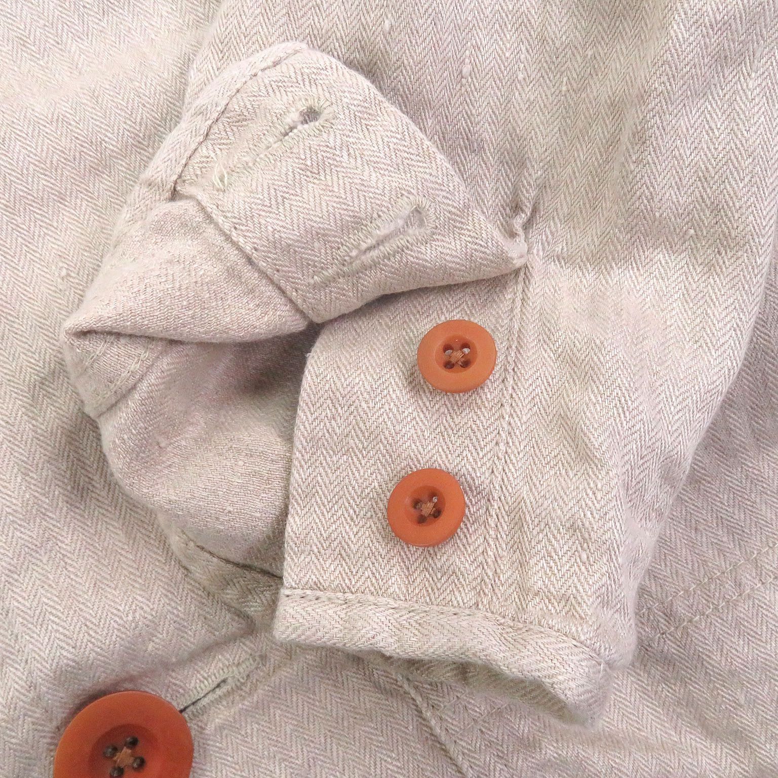Visvim Visvim VISVIM Herringbone Linen Coat Textile Outerwear DUTY FREE for USA Size ONE SIZE - 6 Thumbnail