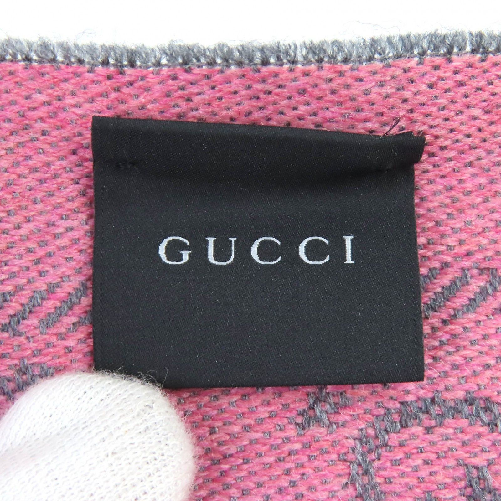 Gucci Gucci Gucci GG Wool Scarf Textile Scarf 133483 DUTY FREE for USA Size ONE SIZE - 7 Thumbnail