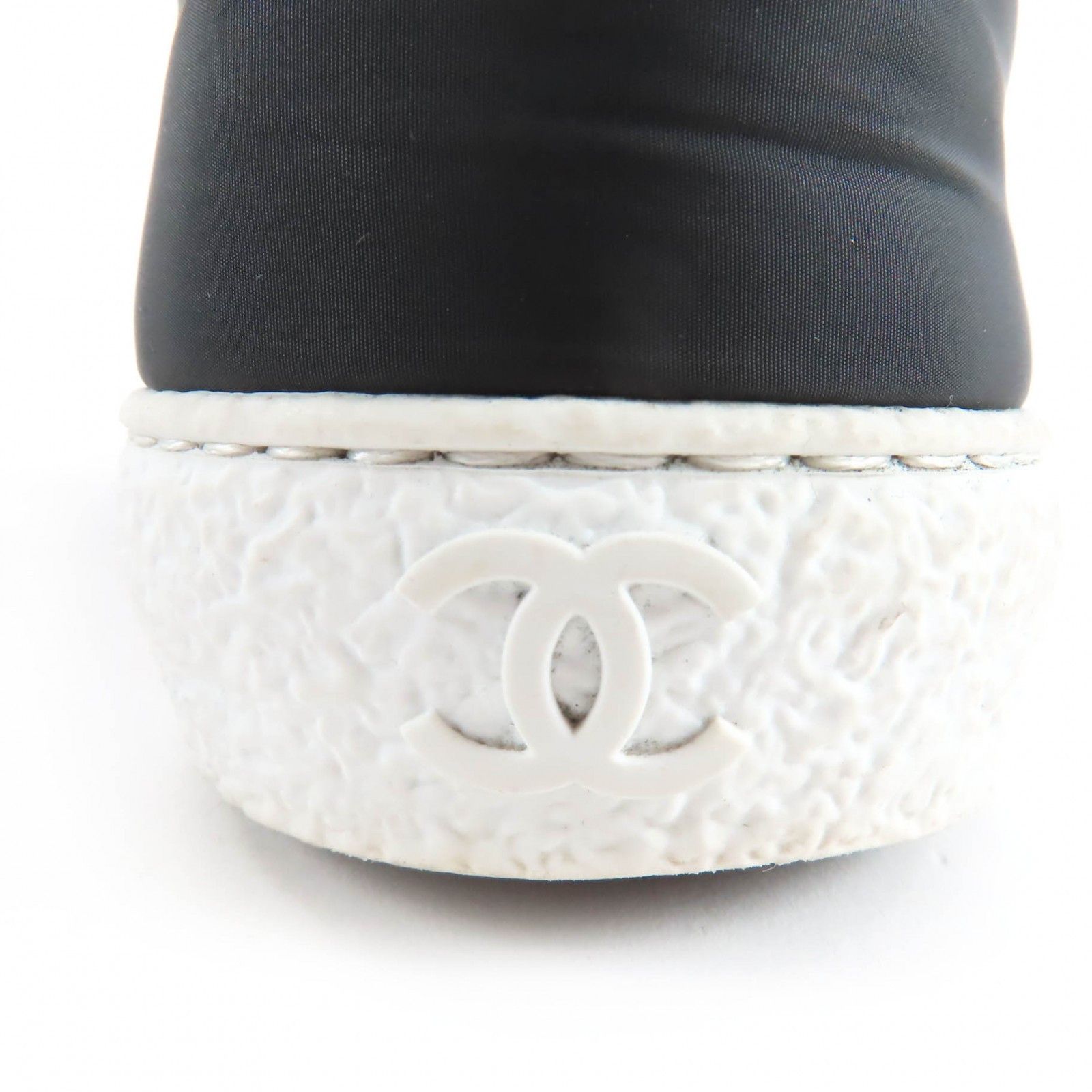 Chanel Chanel CHANEL COCO Mark Fabric High Cut Sneakers Textile Shoes G31715 DUTY FREE for USA Size ONE SIZE - 8 Thumbnail