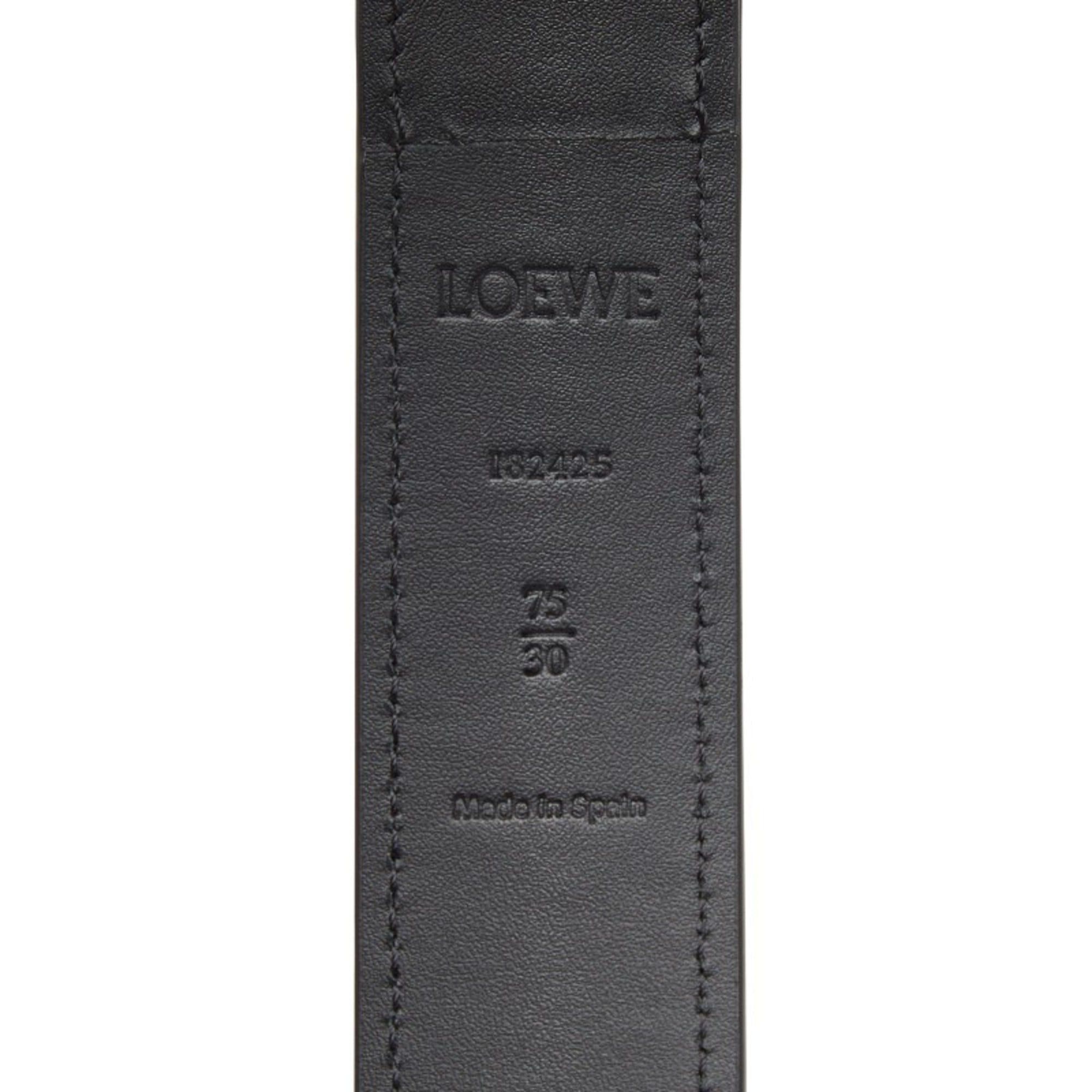 Loewe LOEWE Women's Black Leather Belt 75/30 Size ONE SIZE - 7 Thumbnail