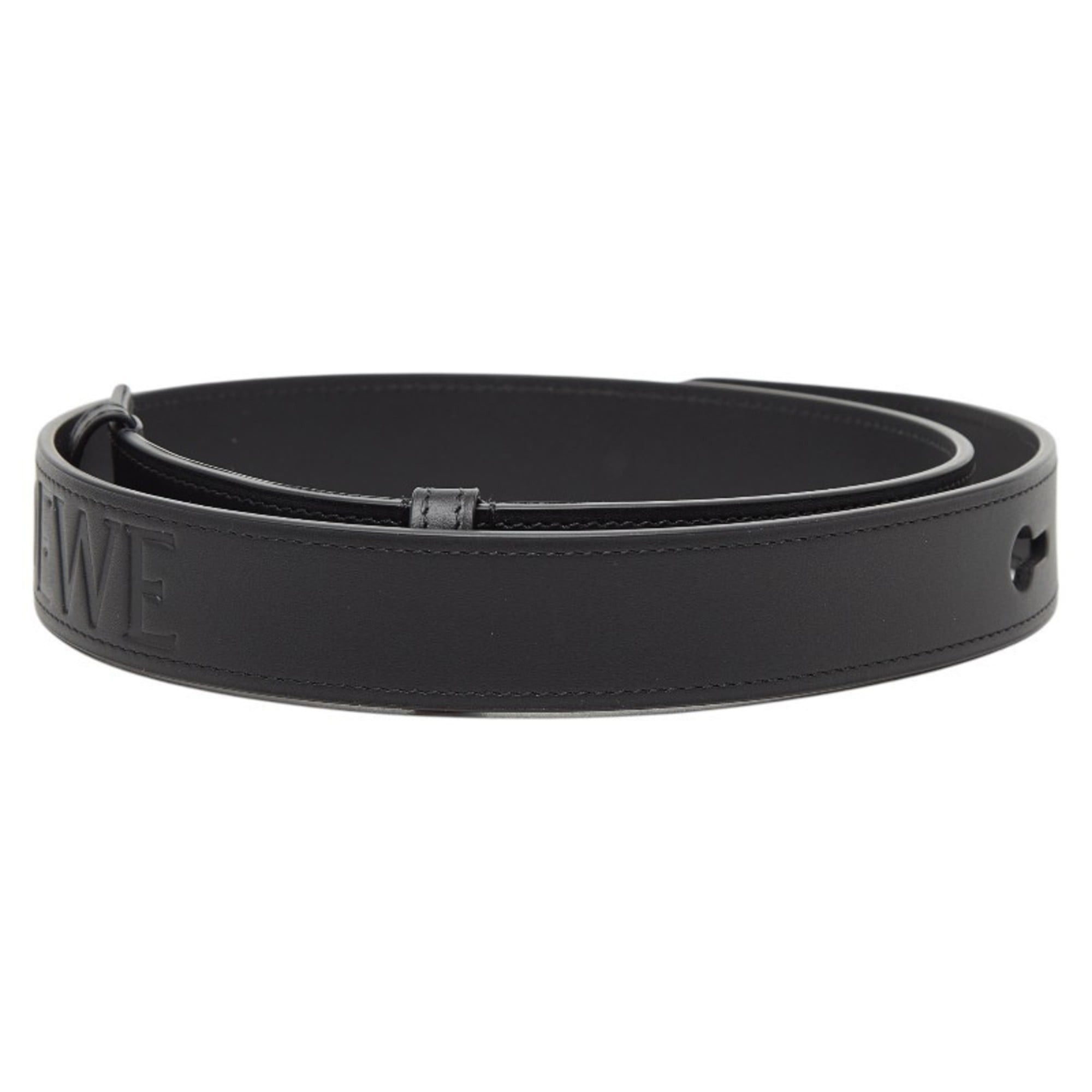 Loewe LOEWE Women's Black Leather Belt 75/30 Size ONE SIZE - 2 Thumbnail