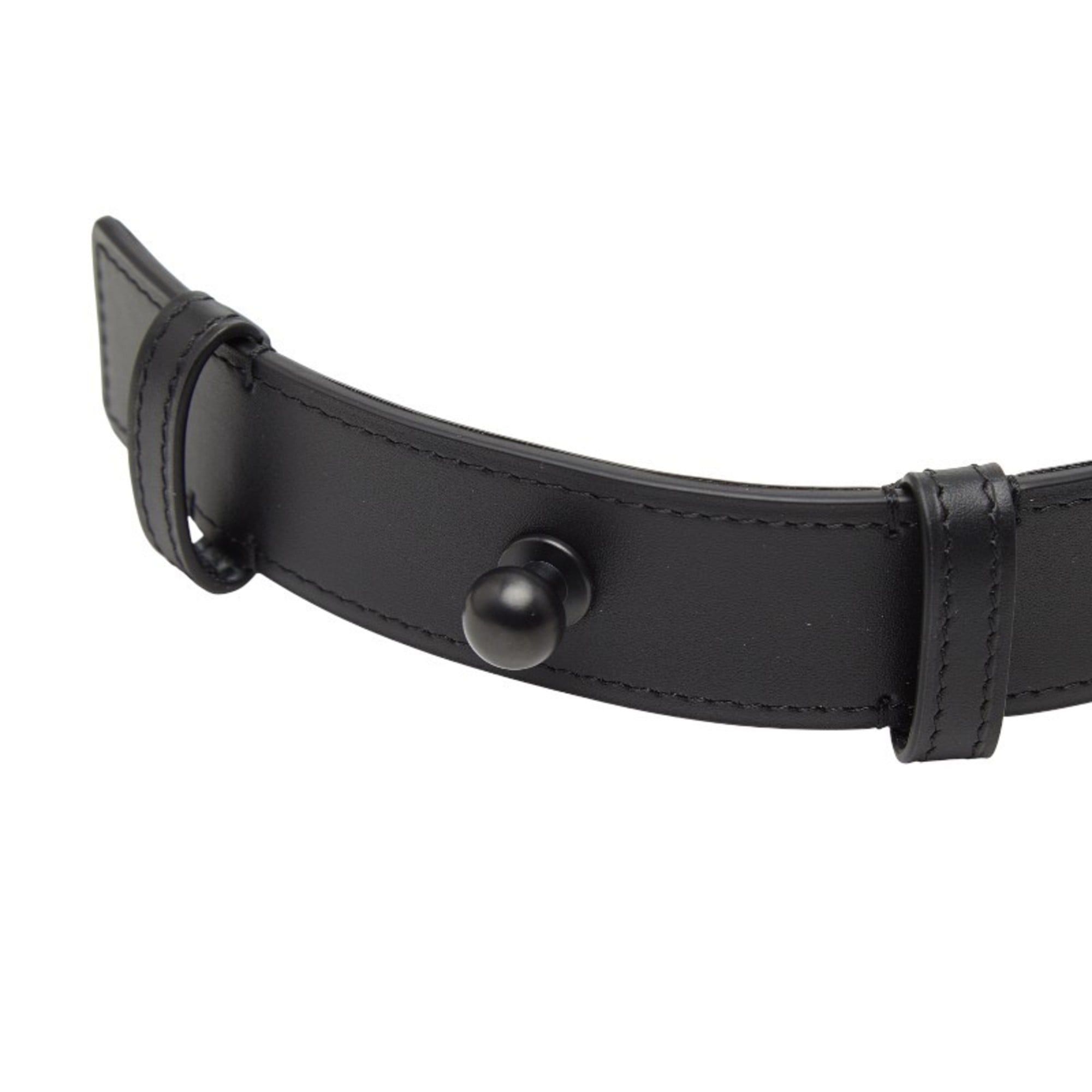 Loewe LOEWE Women's Black Leather Belt 75/30 Size ONE SIZE - 4 Thumbnail