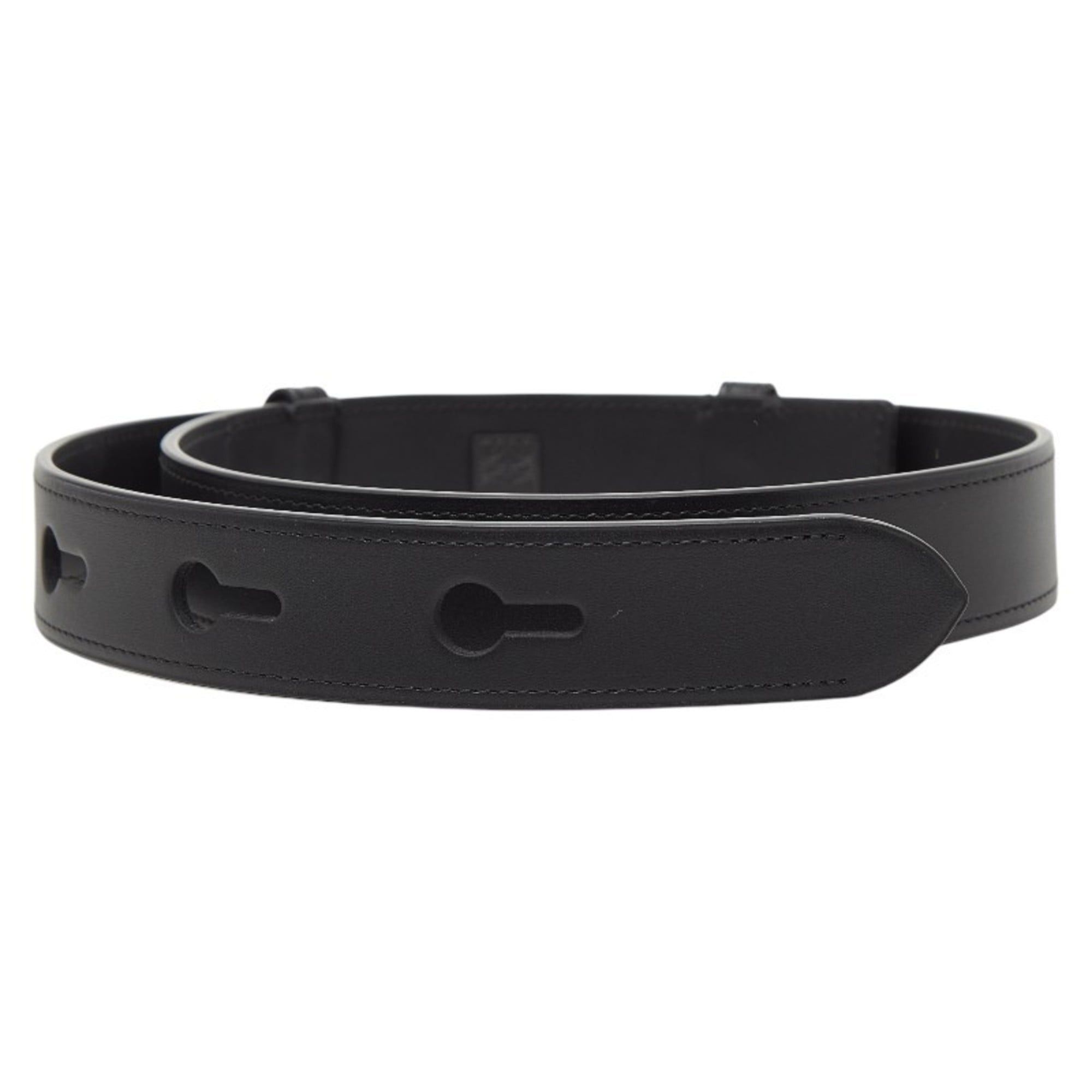 Loewe LOEWE Women's Black Leather Belt 75/30 Size ONE SIZE - 3 Thumbnail