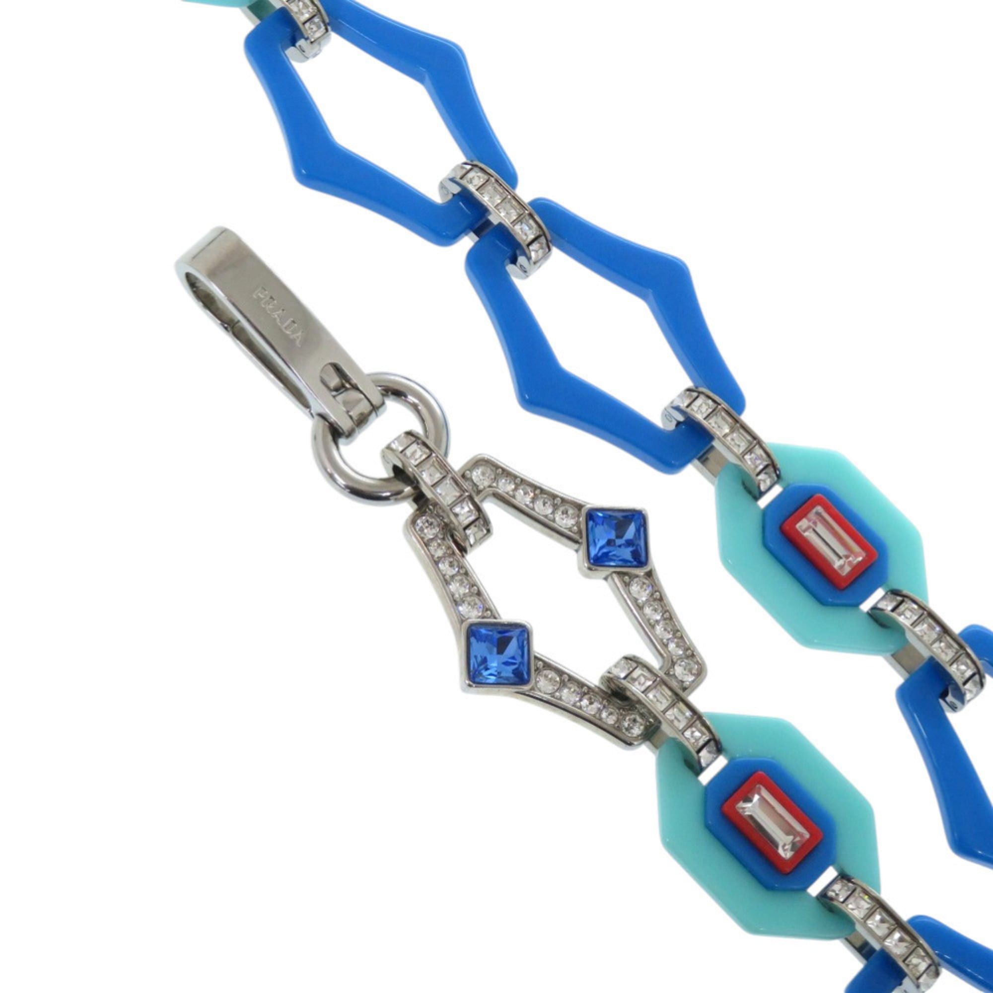 Prada Excellent condition Prada plastic rhinestone blue shoulder strap 0803PRADA Size ONE SIZE - 7 Thumbnail