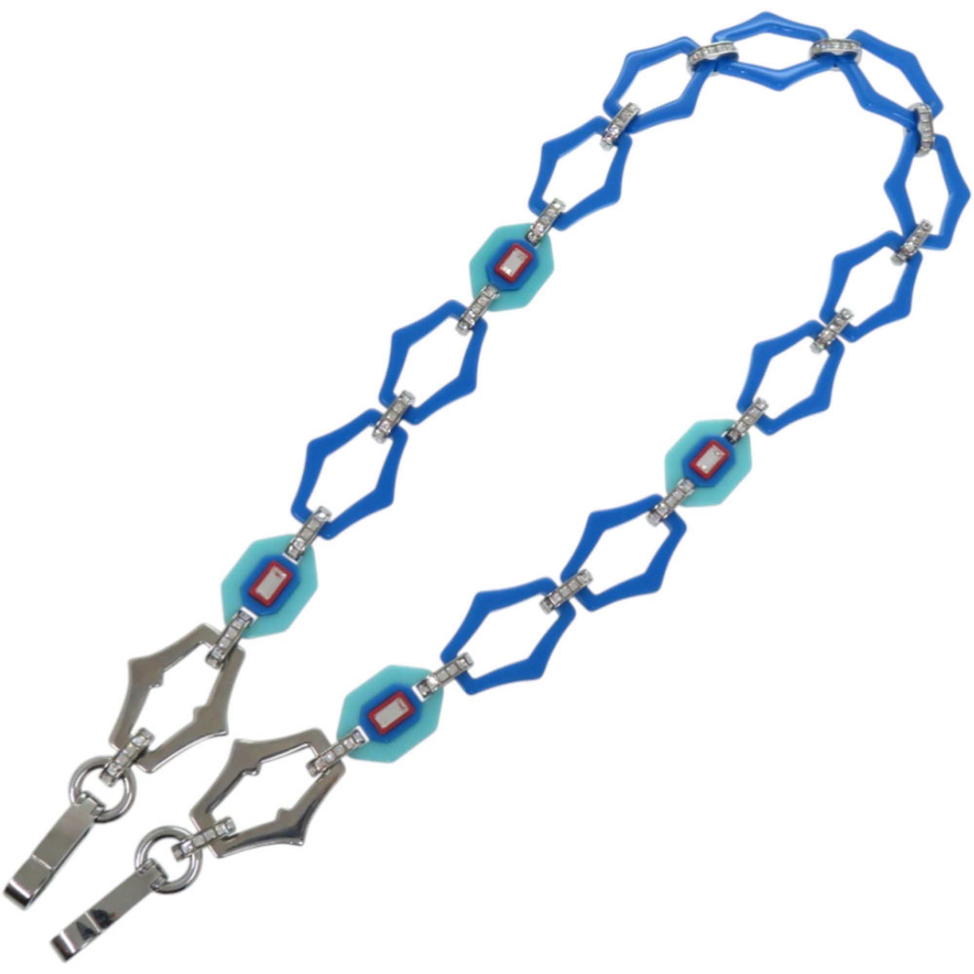 Prada Excellent condition Prada plastic rhinestone blue shoulder strap 0803PRADA Size ONE SIZE - 5 Thumbnail