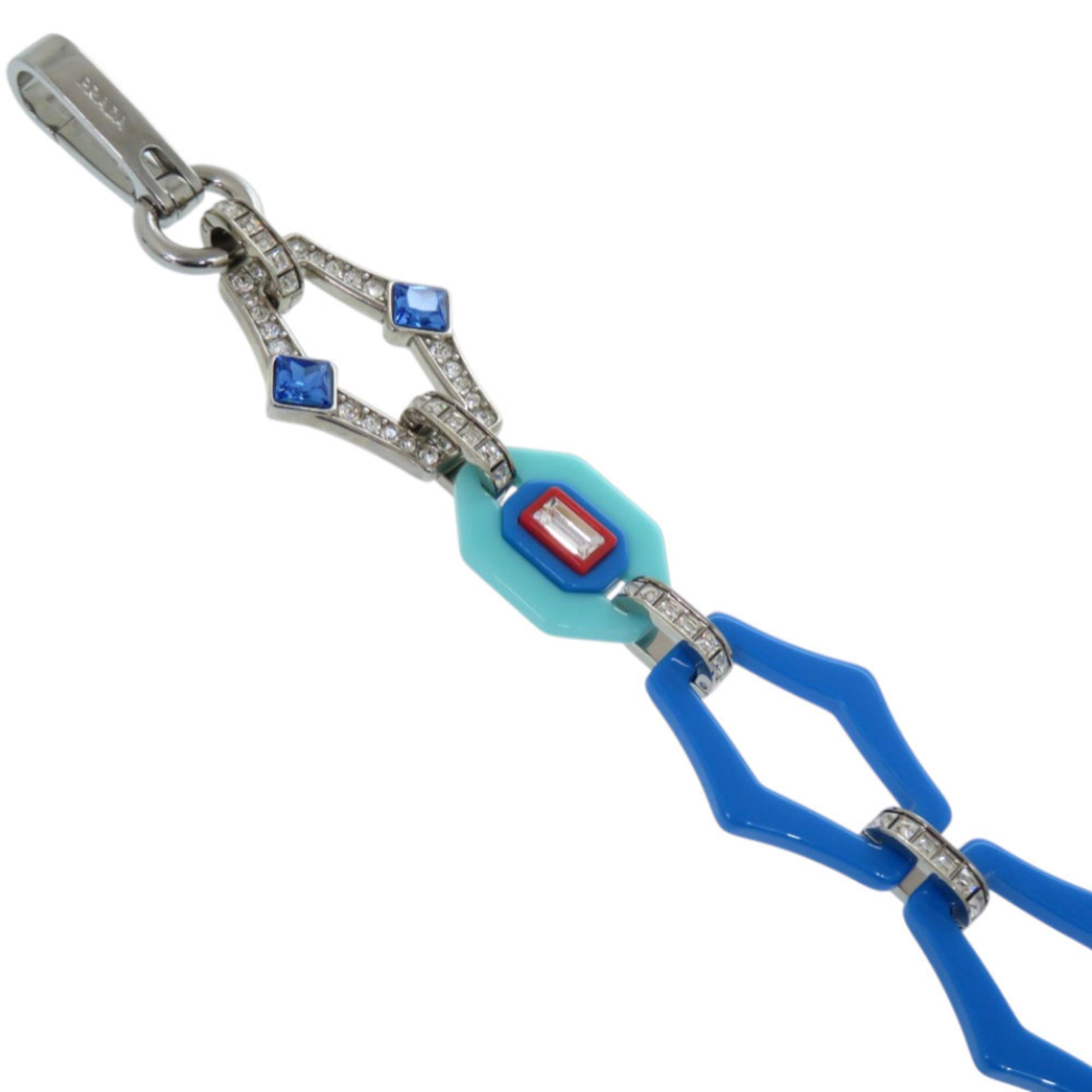 Prada Excellent condition Prada plastic rhinestone blue shoulder strap 0803PRADA Size ONE SIZE - 6 Thumbnail