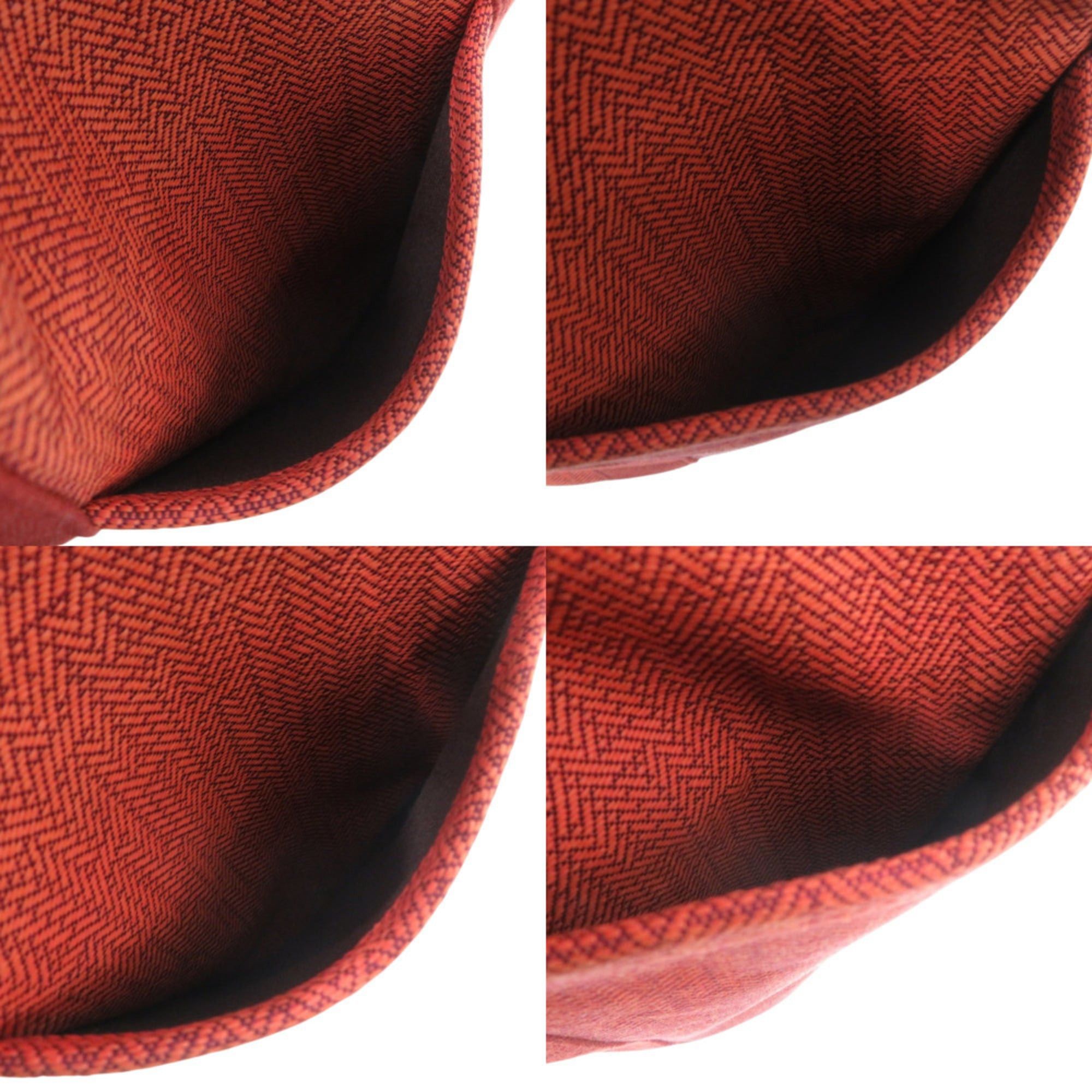 Hermes Excellent condition Hermes Saxo MM Toile H Orange handbag 0294HERMES Size ONE SIZE - 10 Thumbnail