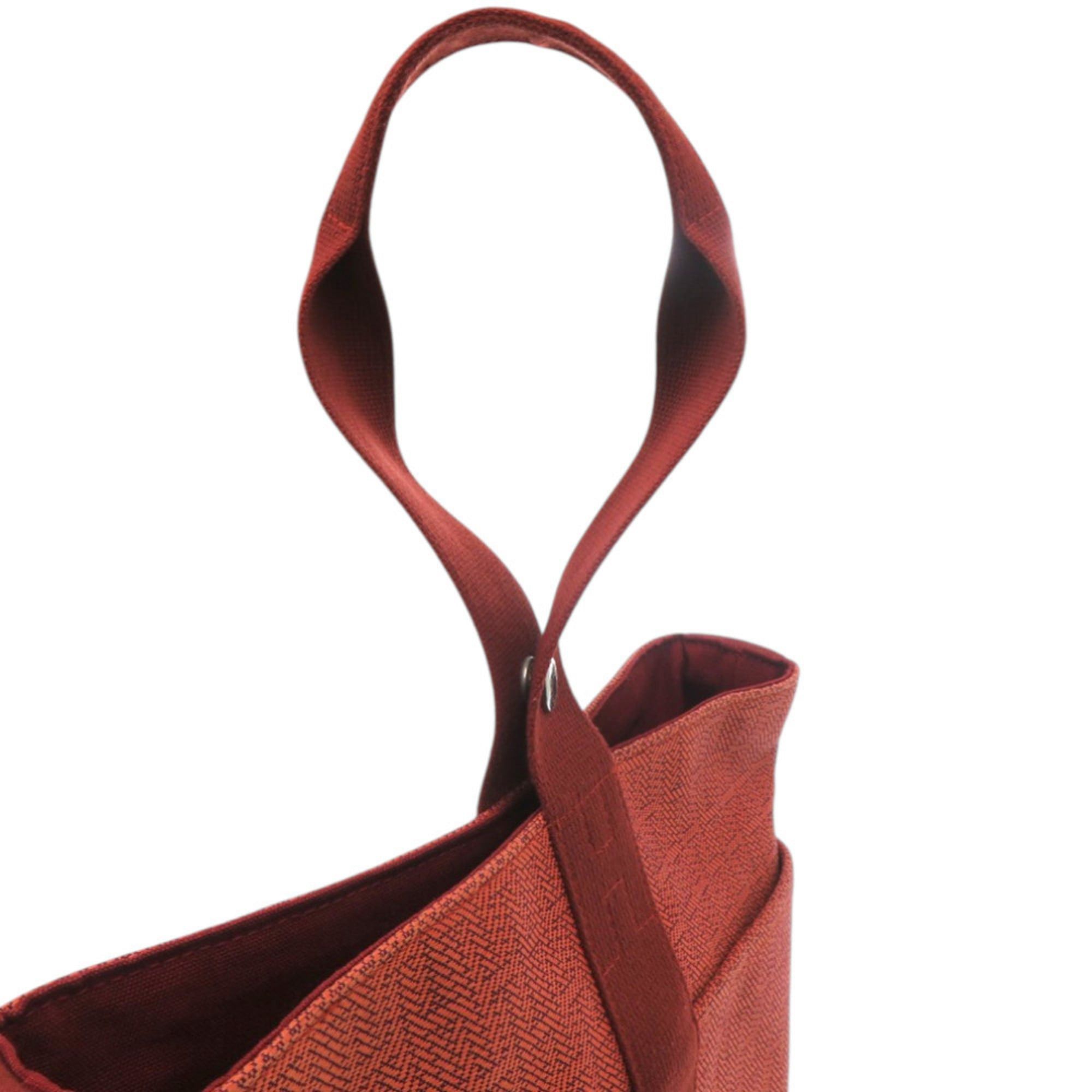 Hermes Excellent condition Hermes Saxo MM Toile H Orange handbag 0294HERMES Size ONE SIZE - 7 Thumbnail