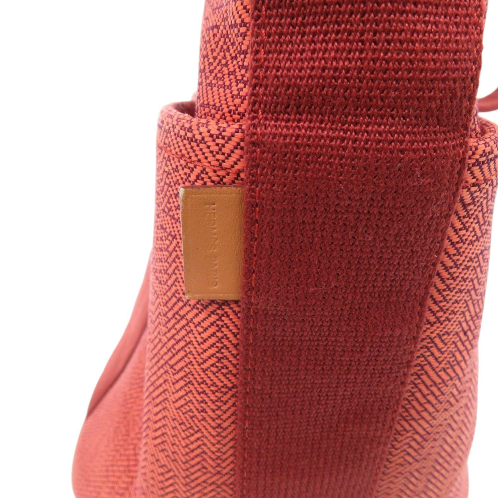 Hermes Excellent condition Hermes Saxo MM Toile H Orange handbag 0294HERMES Size ONE SIZE - 8 Thumbnail